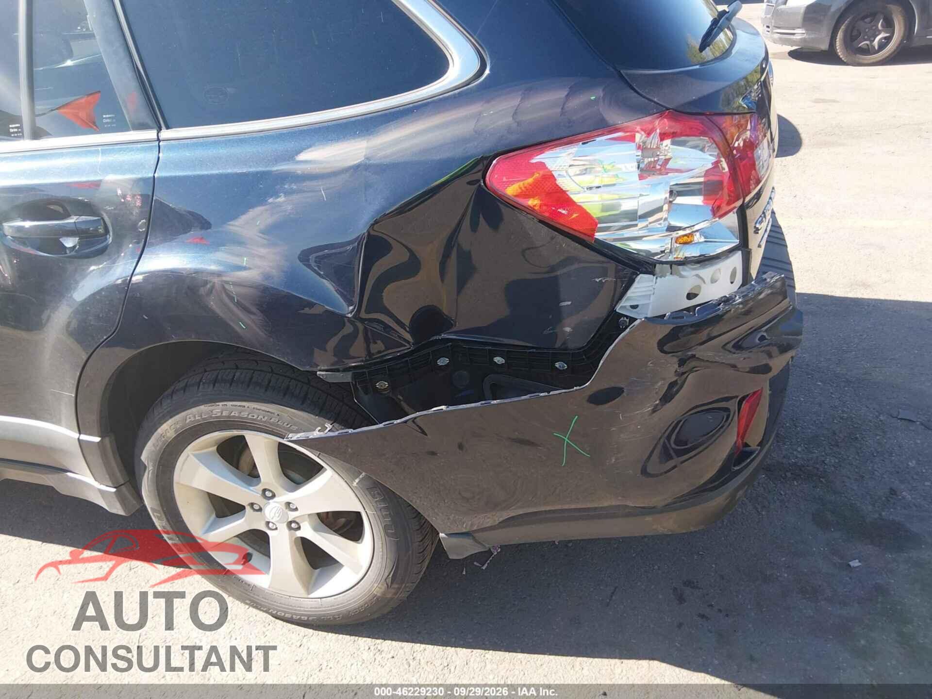 SUBARU OUTBACK 2014 - 4S4BRBDC2E3207554