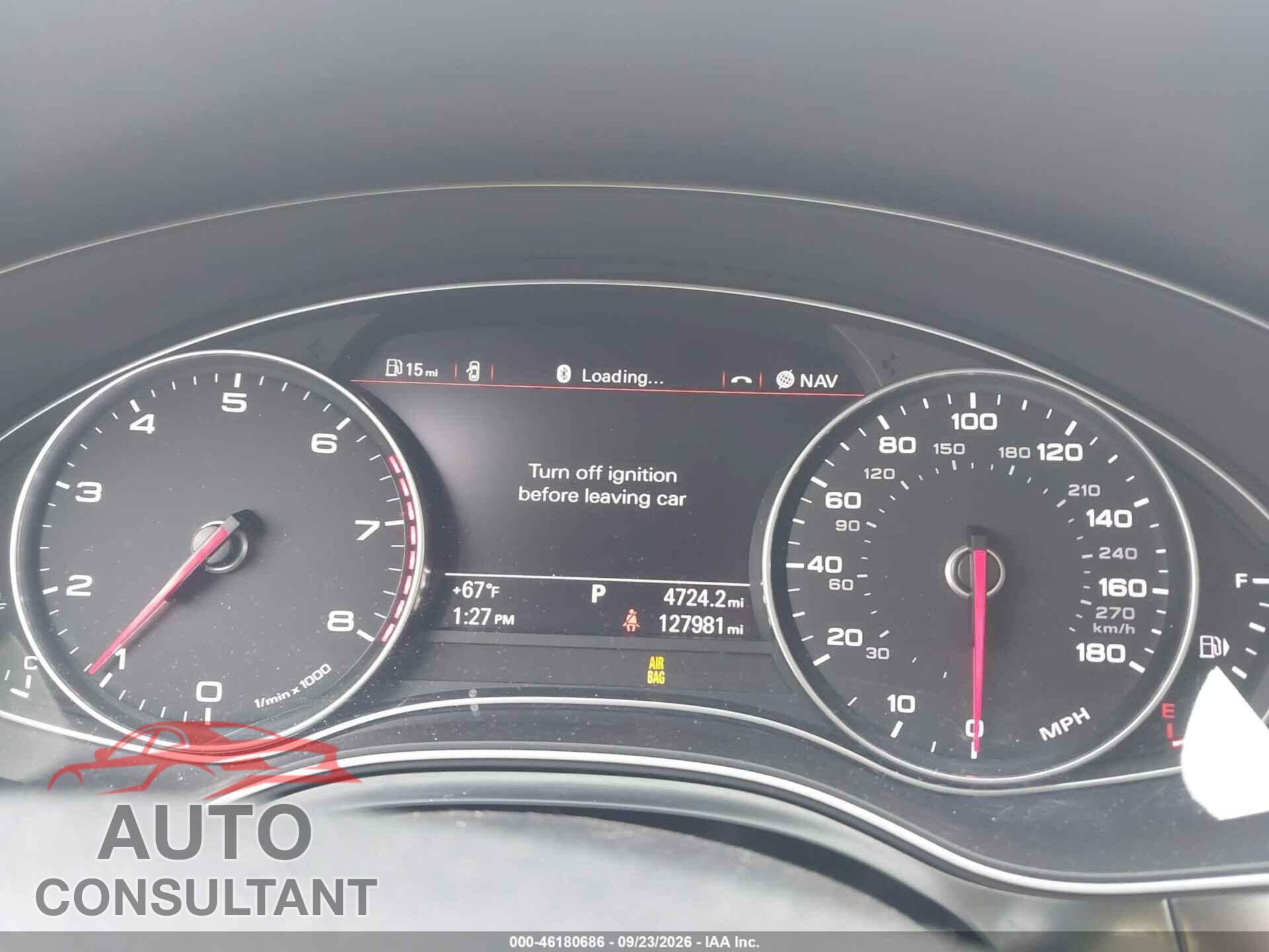 AUDI A6 2013 - WAUGGAFC1DN074132