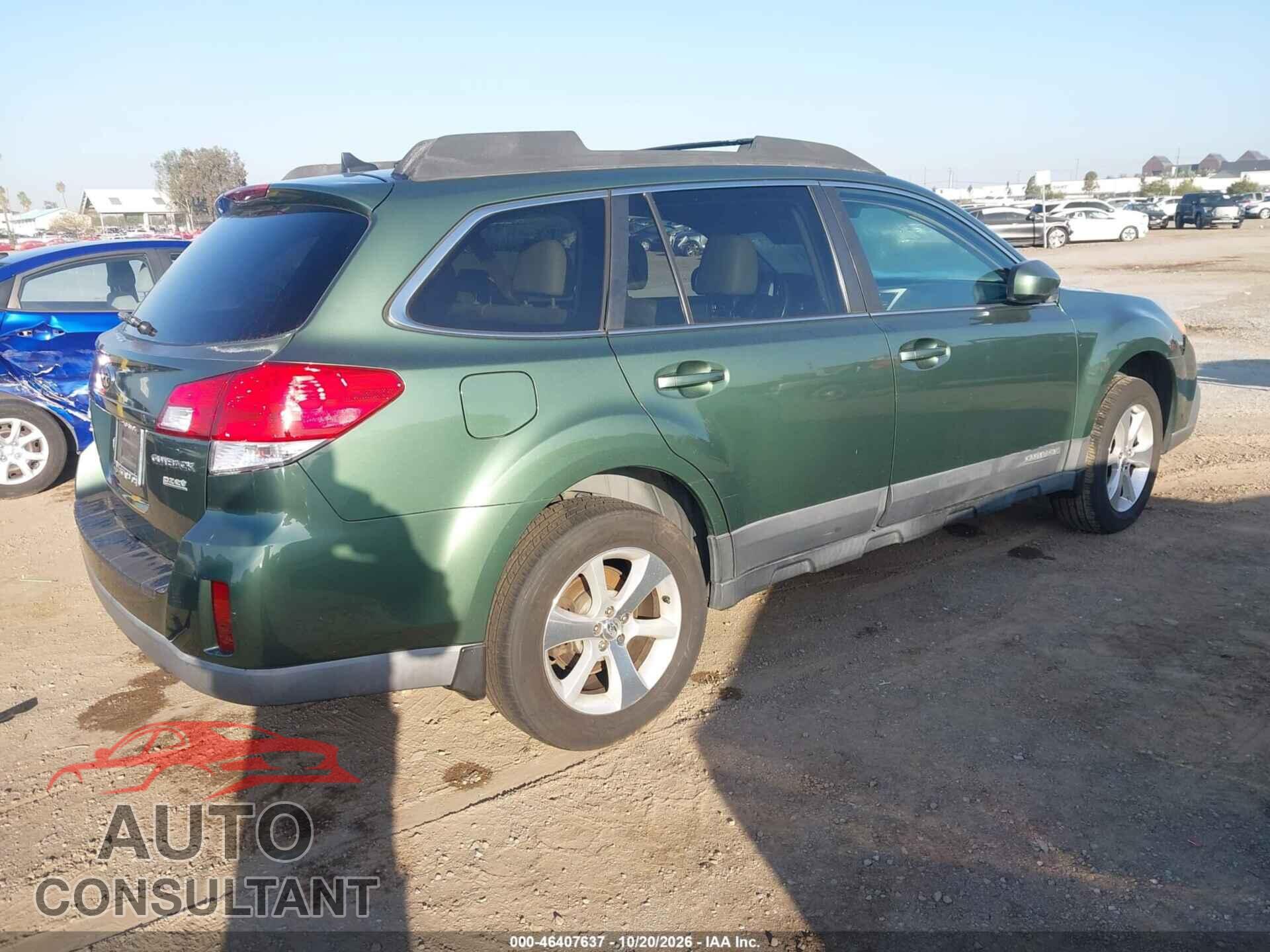 SUBARU OUTBACK 2013 - 4S4BRBPC5D3311742