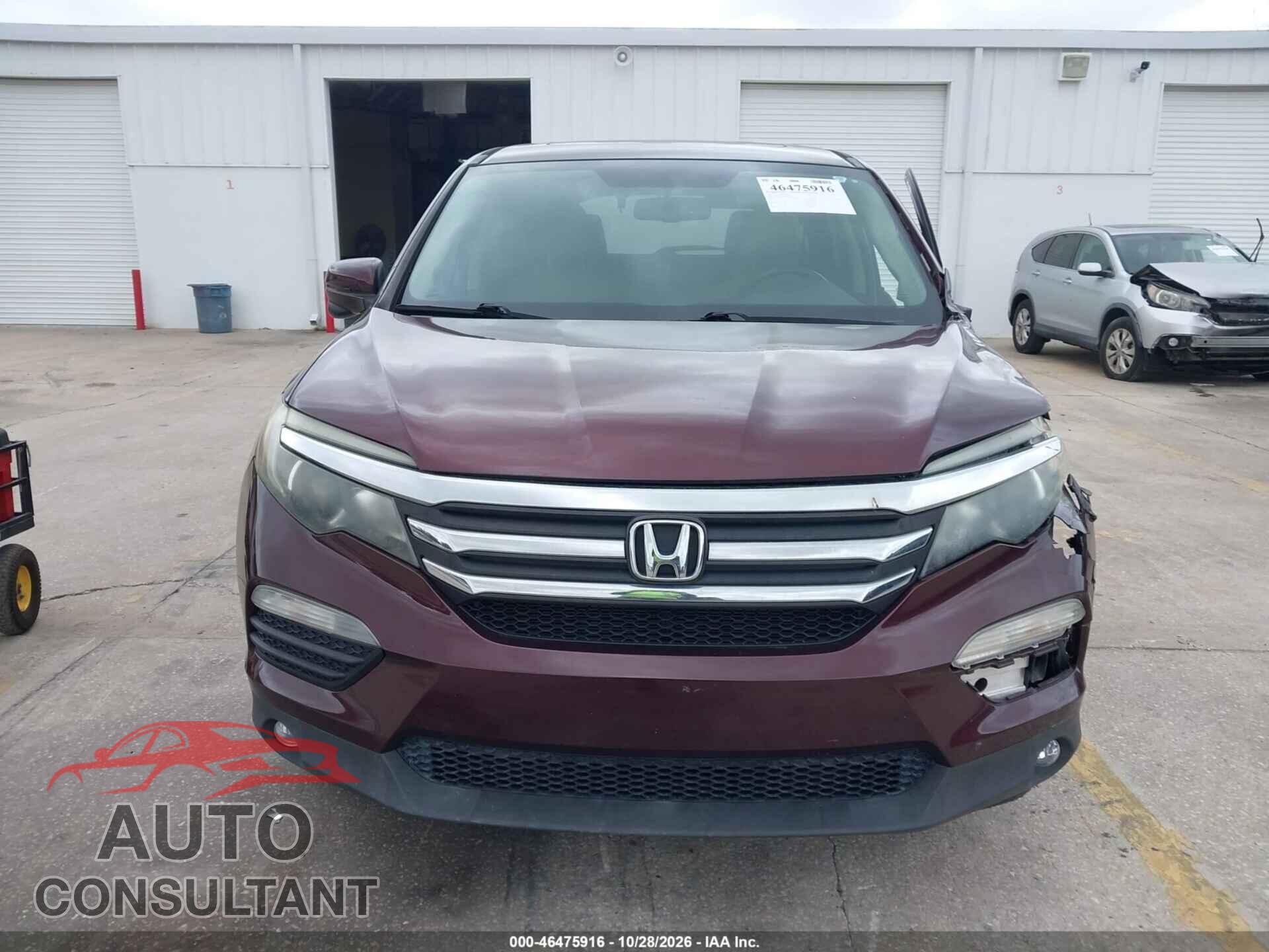HONDA PILOT 2017 - 5FNYF6H51HB061519
