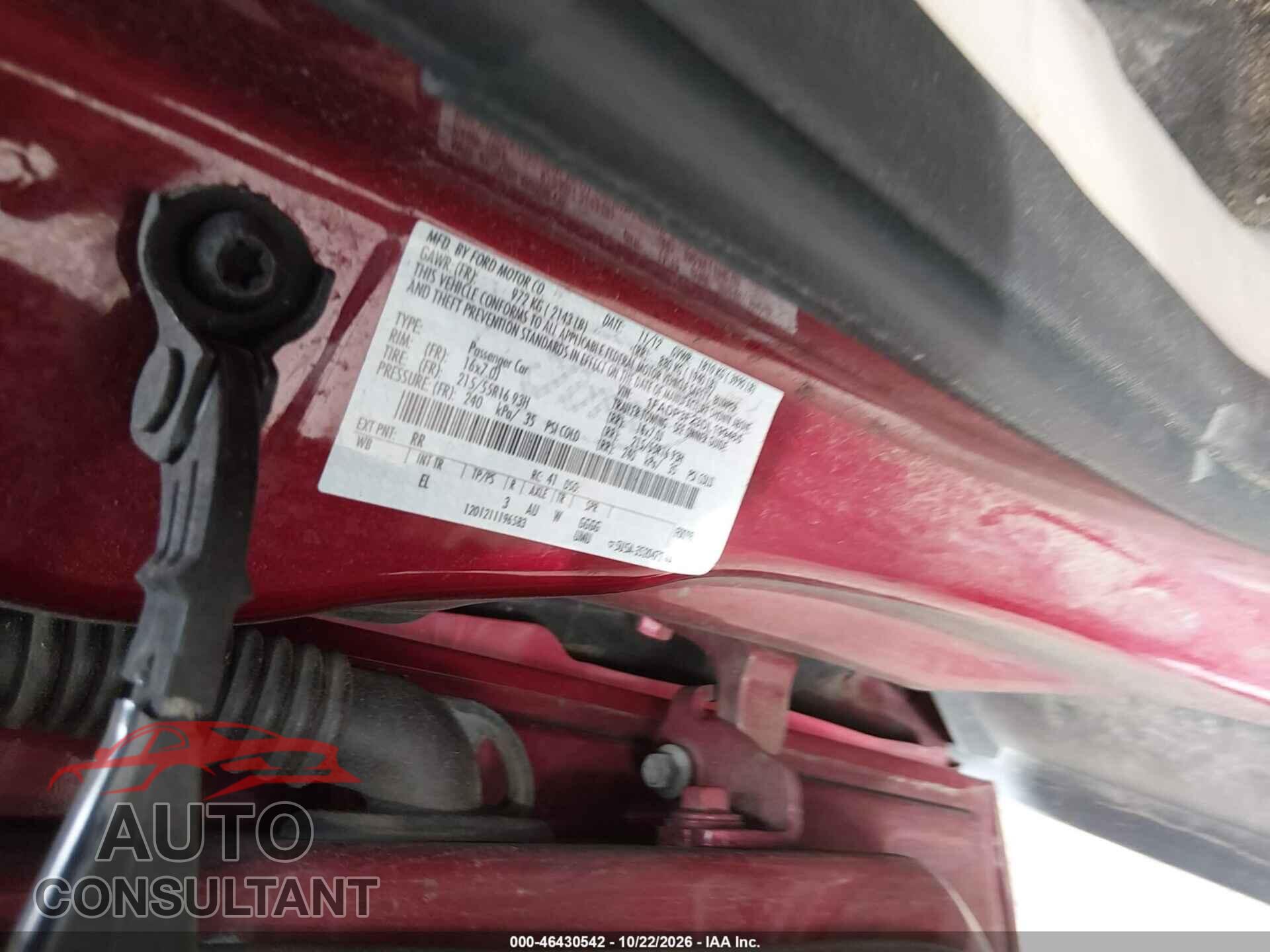 FORD FOCUS 2013 - 1FADP3F23DL199465
