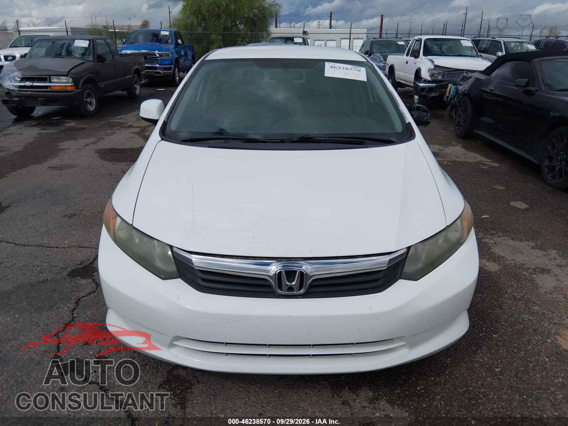 HONDA CIVIC SDN 2012 - 19XFB2F54CE344719