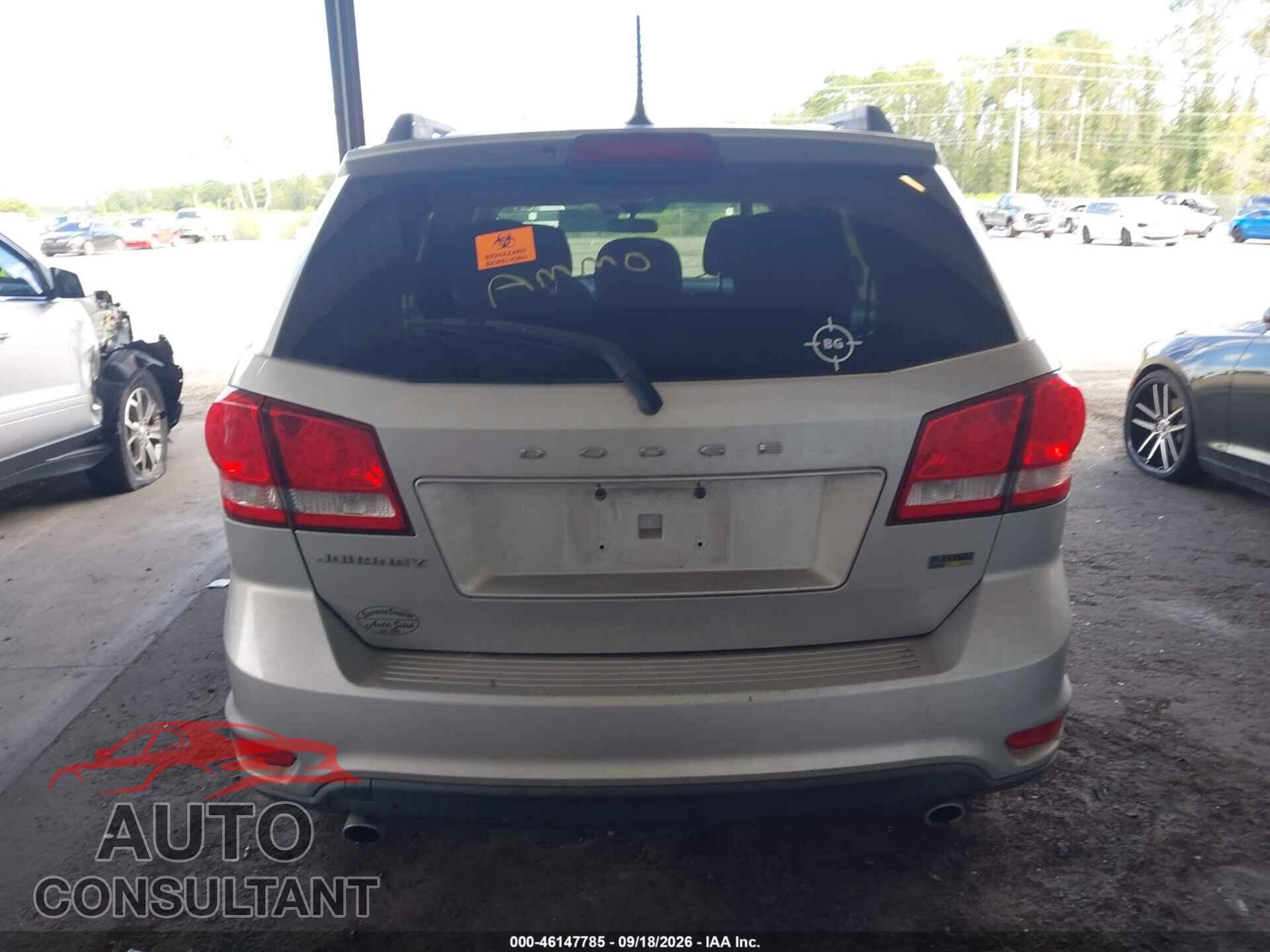 DODGE JOURNEY 2012 - 3C4PDCBG5CT144570