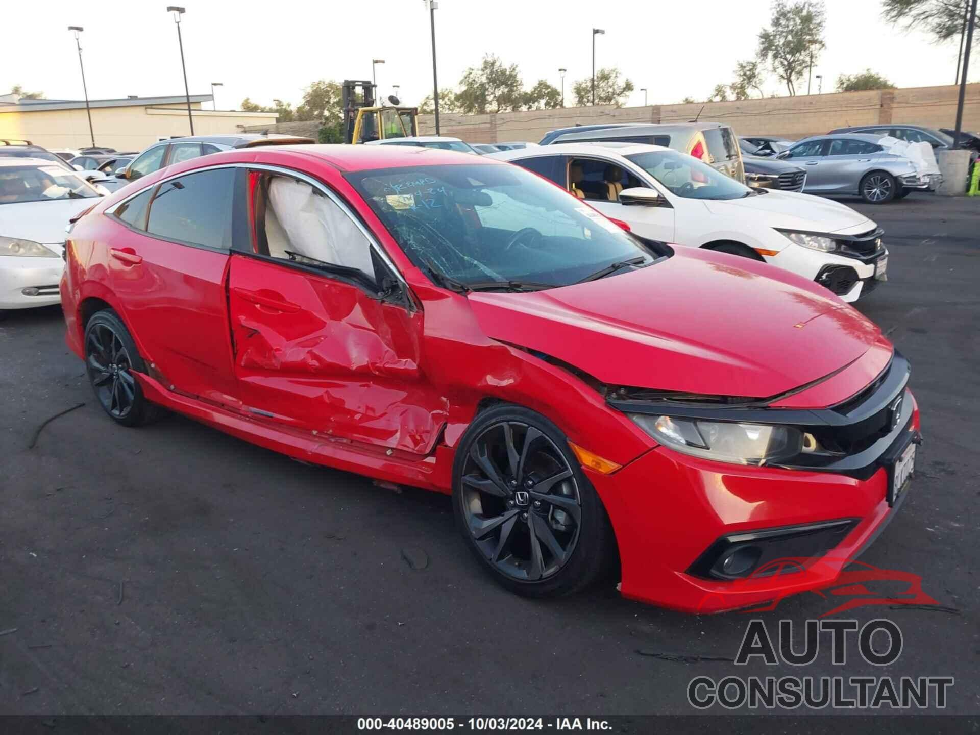 HONDA CIVIC 2019 - 2HGFC2F80KH577394