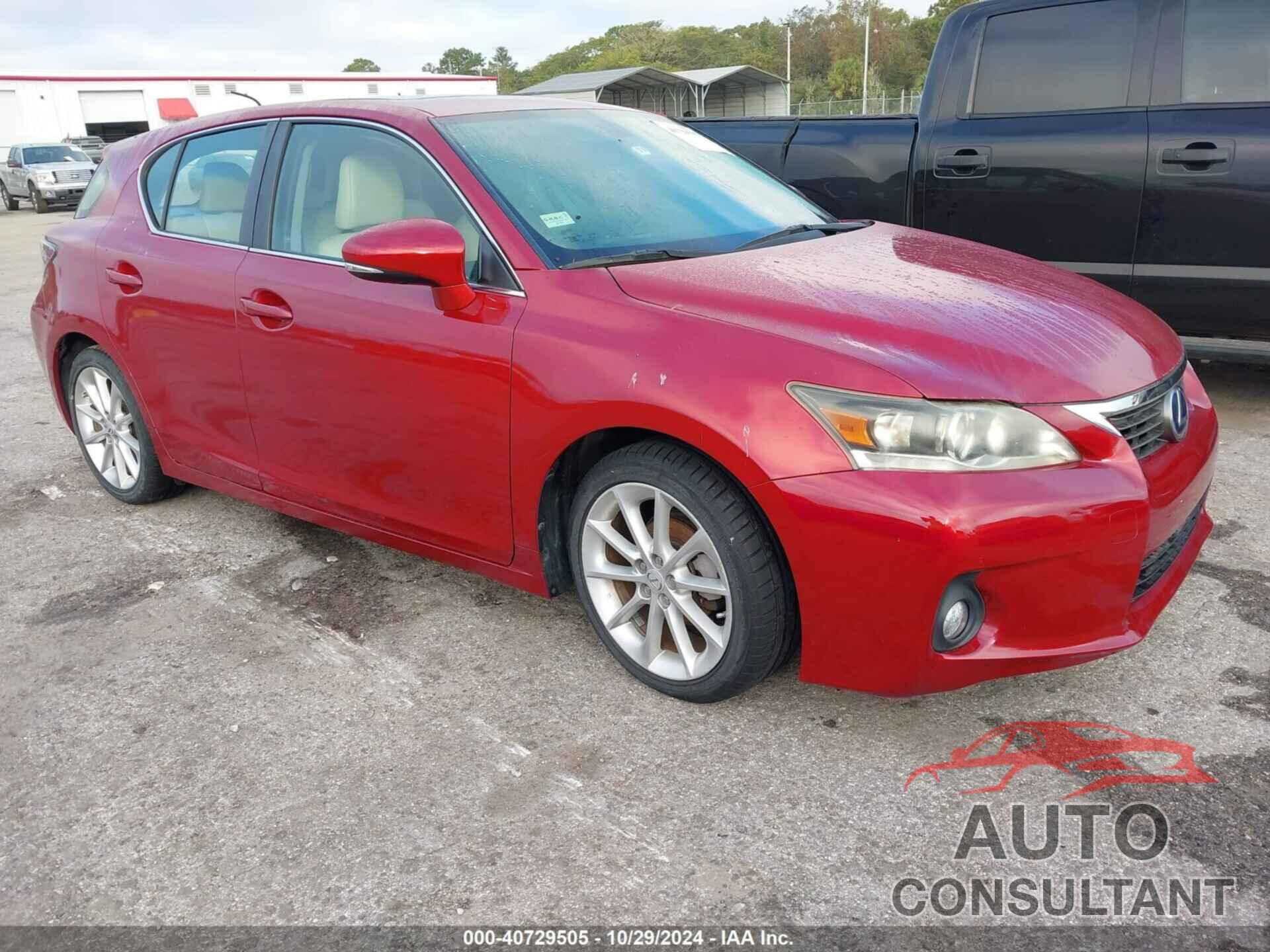 LEXUS CT 200H 2011 - JTHKD5BH6B2029604