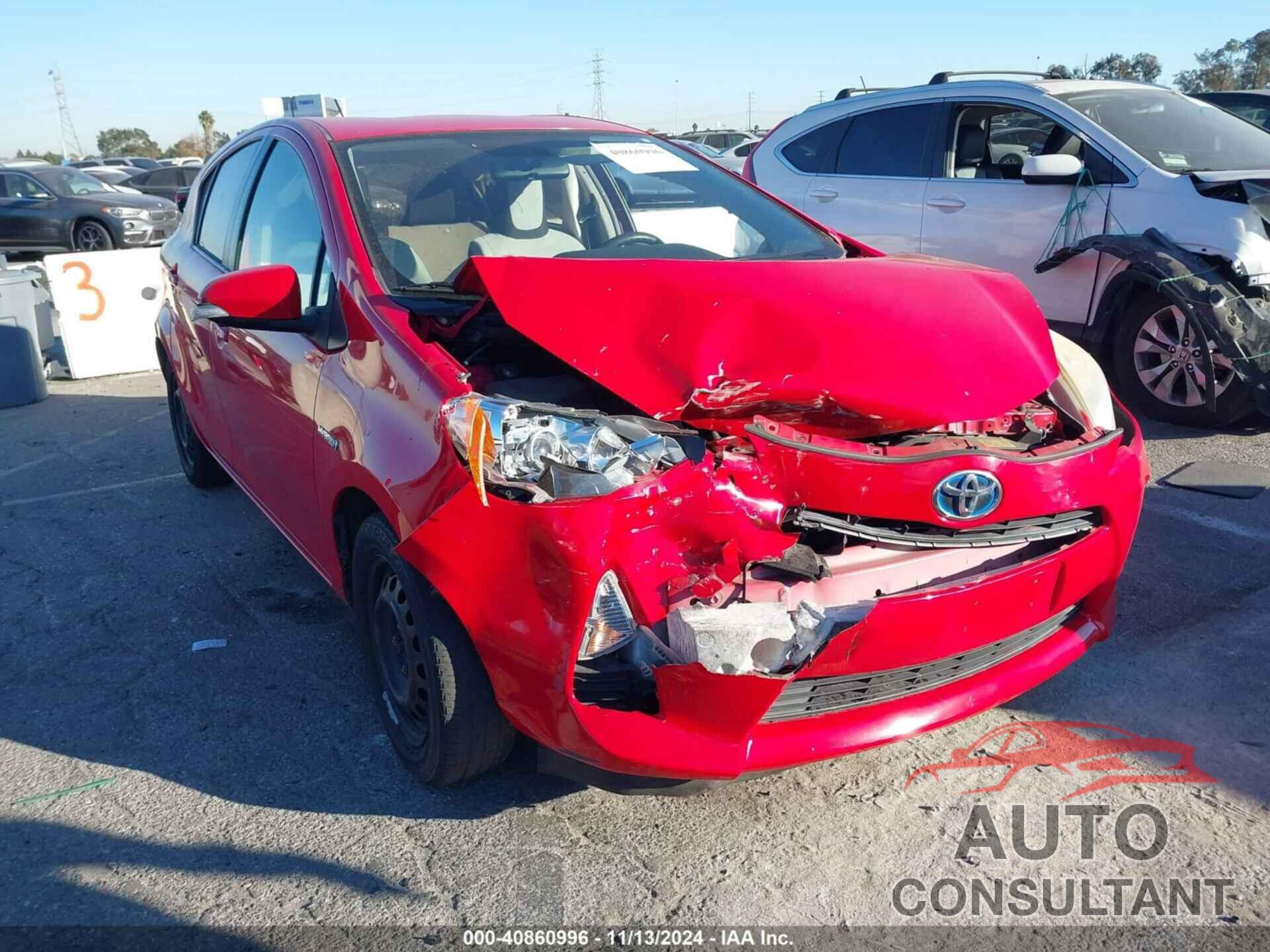 TOYOTA PRIUS C 2012 - JTDKDTB3XC1522574