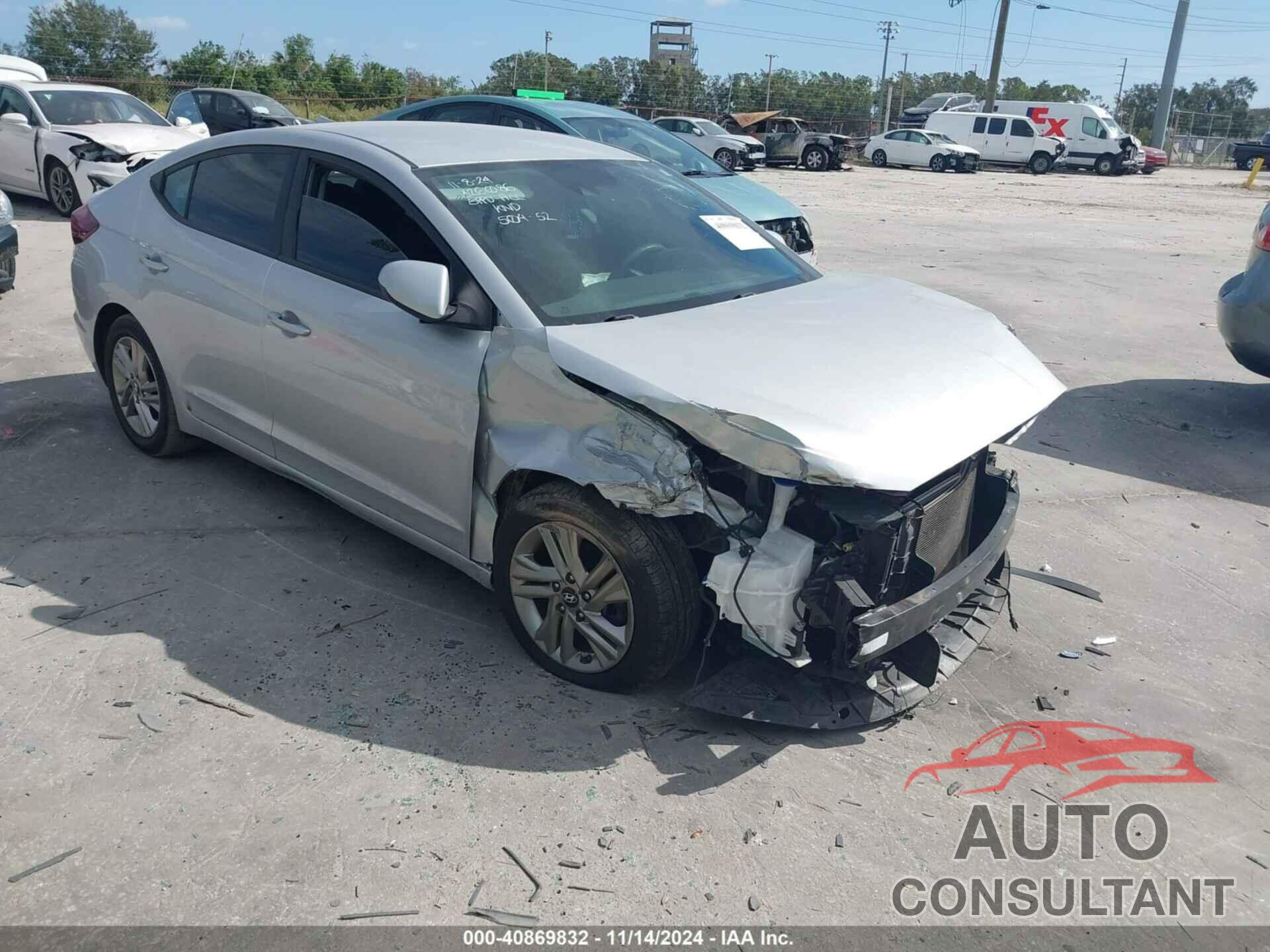 HYUNDAI ELANTRA 2019 - 5NPD84LF2KH425355
