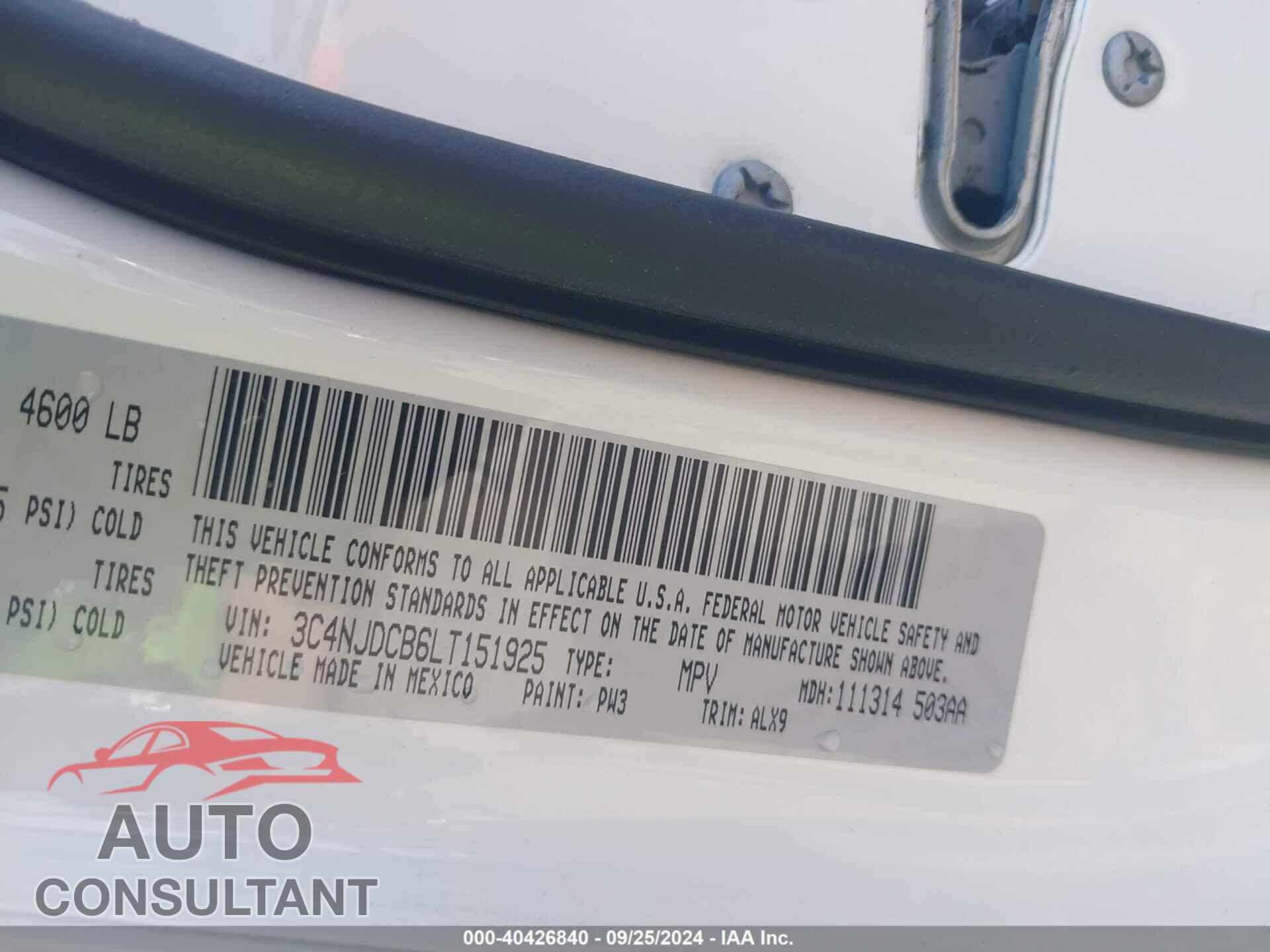 JEEP COMPASS 2020 - 3C4NJDCB6LT151925