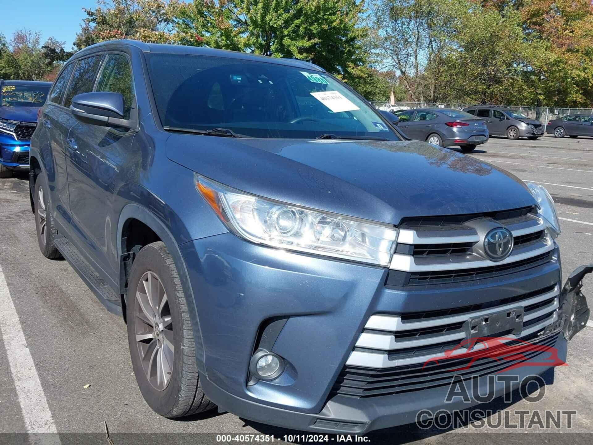 TOYOTA HIGHLANDER 2019 - 5TDJZRFH6KS970267