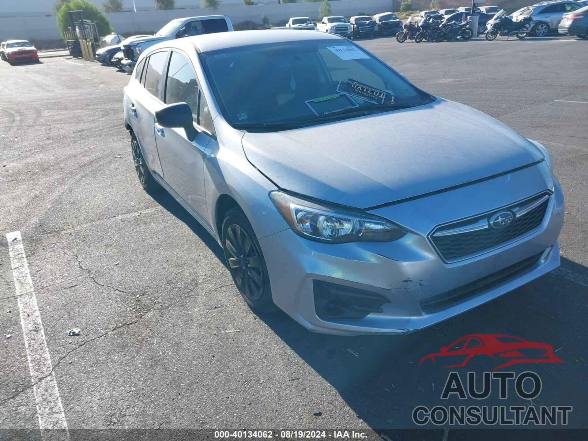 SUBARU IMPREZA 2019 - 4S3GTAA6XK3754586