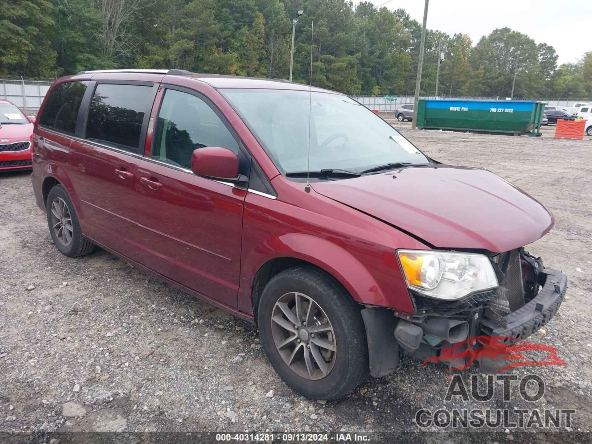 DODGE GRAND CARAVAN 2017 - 2C4RDGCG4HR616847