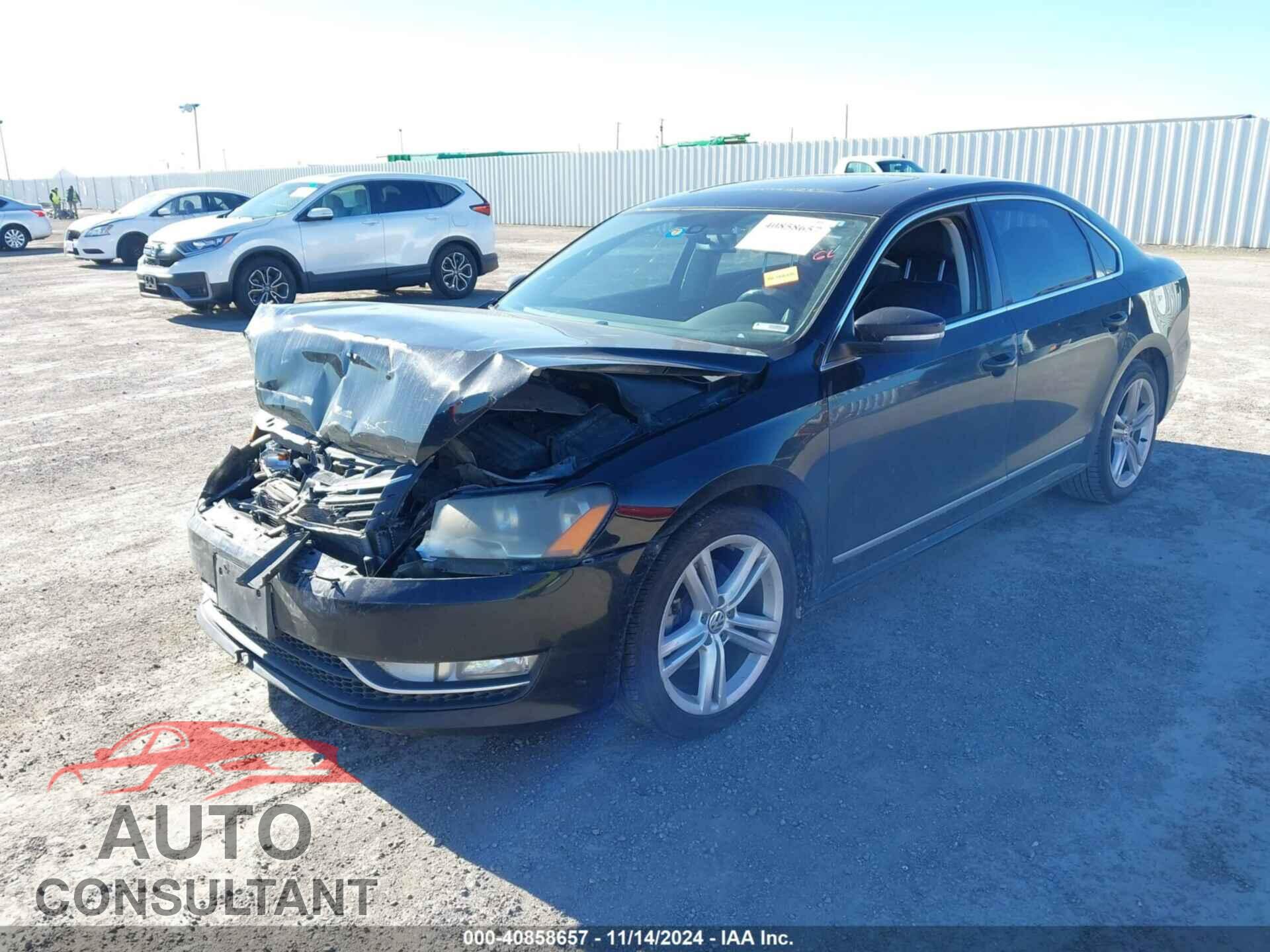 VOLKSWAGEN PASSAT 2013 - 1VWCN7A37DC123781