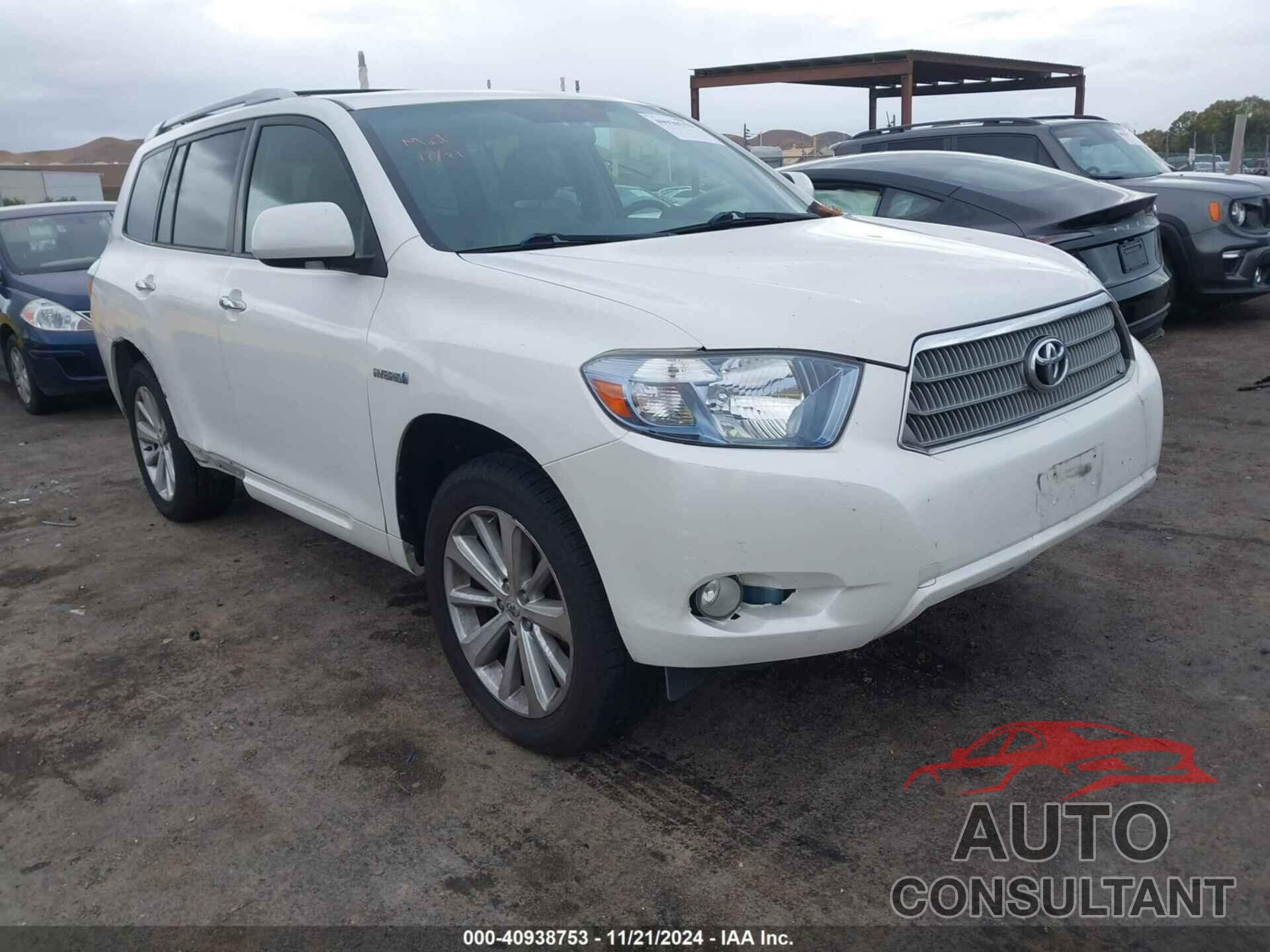 TOYOTA HIGHLANDER HYBRID 2010 - JTEJW3EH2A2039032