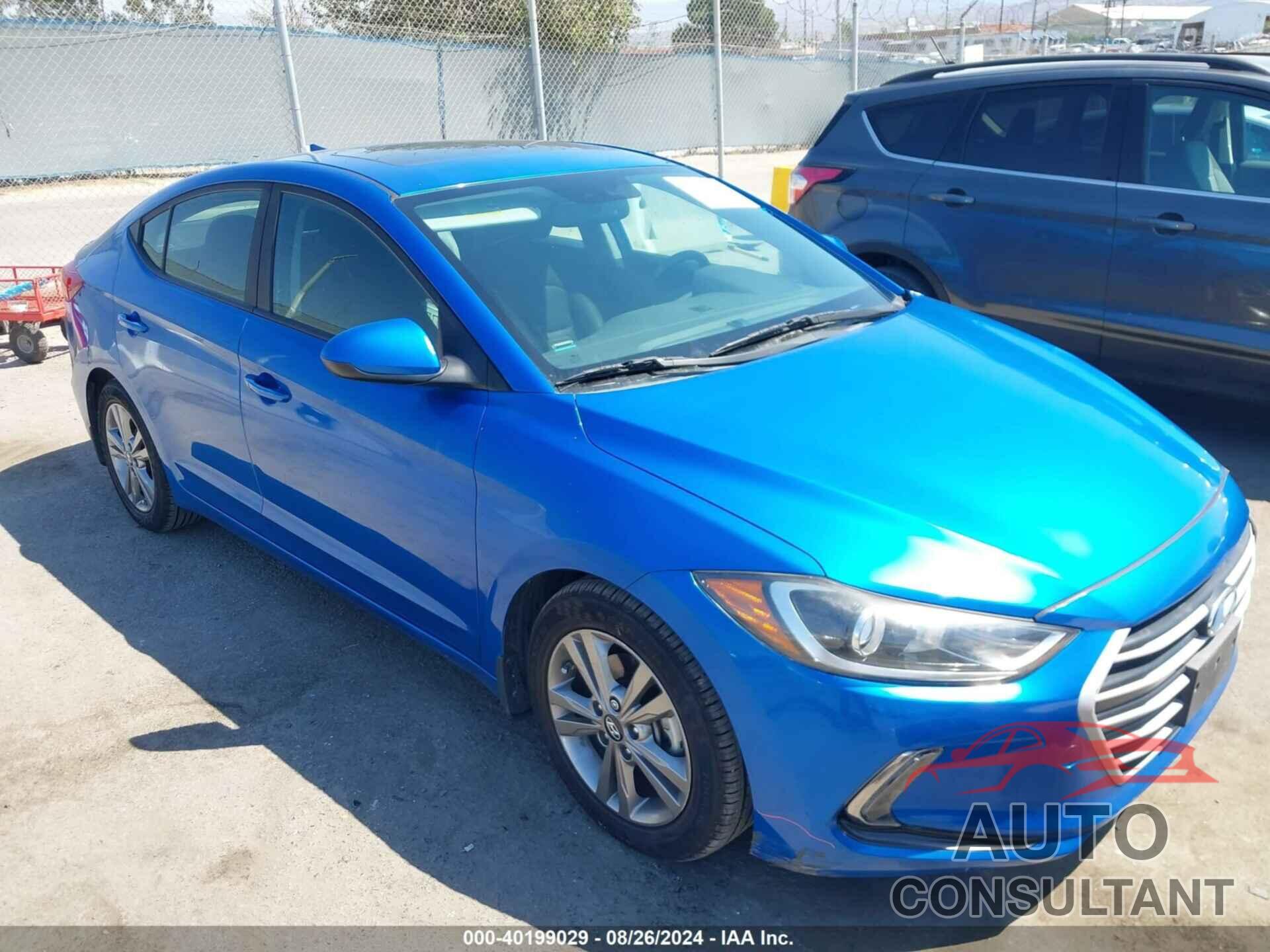 HYUNDAI ELANTRA 2017 - KMHD84LF9HU423550