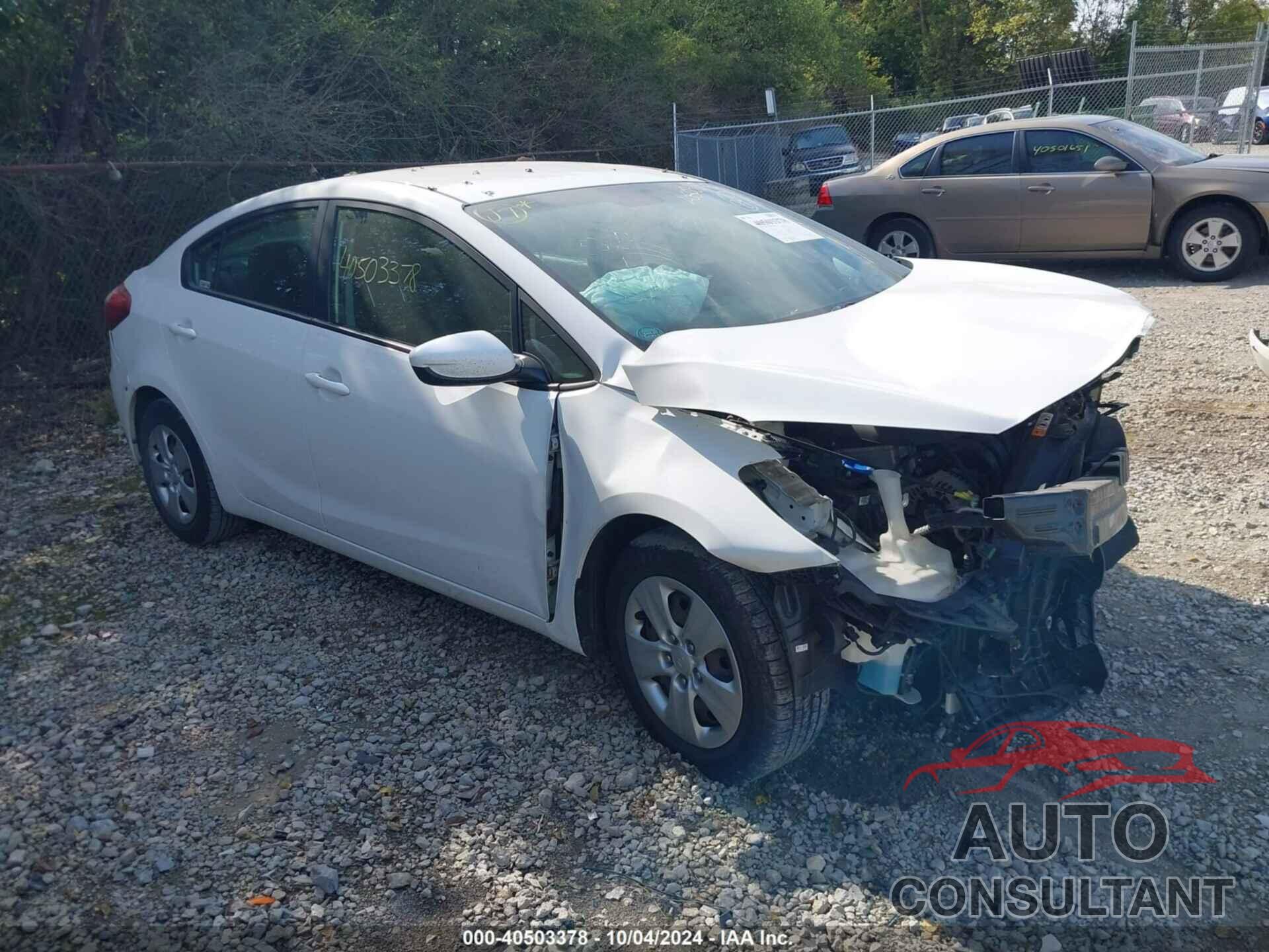 KIA FORTE 2016 - KNAFK4A64G5597436