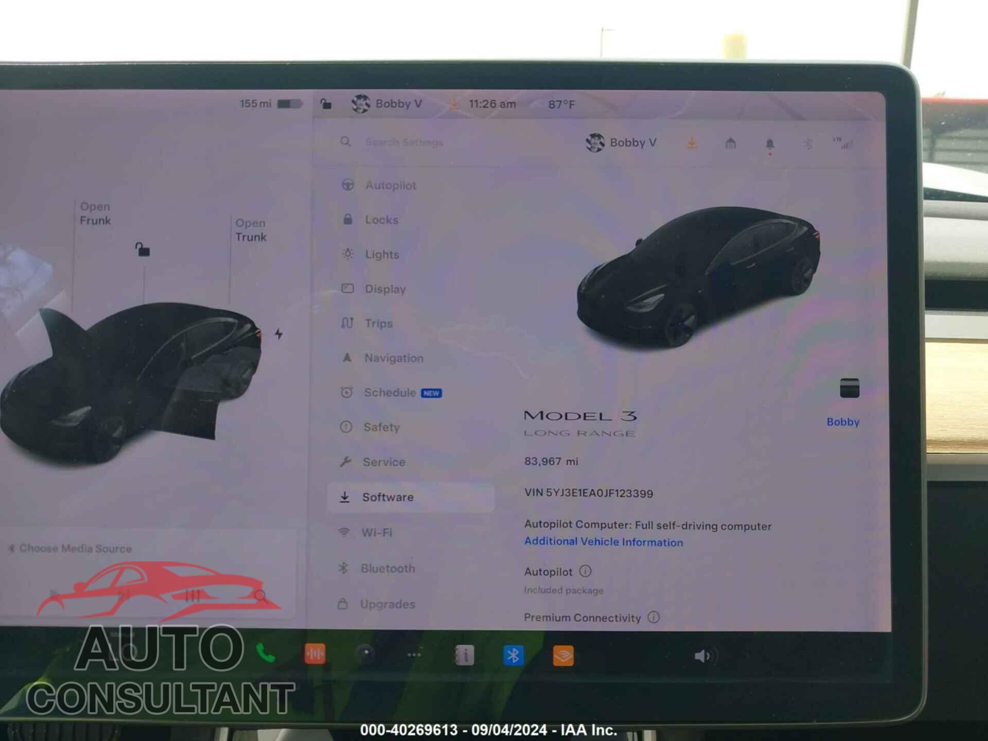 TESLA MODEL 3 2018 - 5YJ3E1EA0JF123399