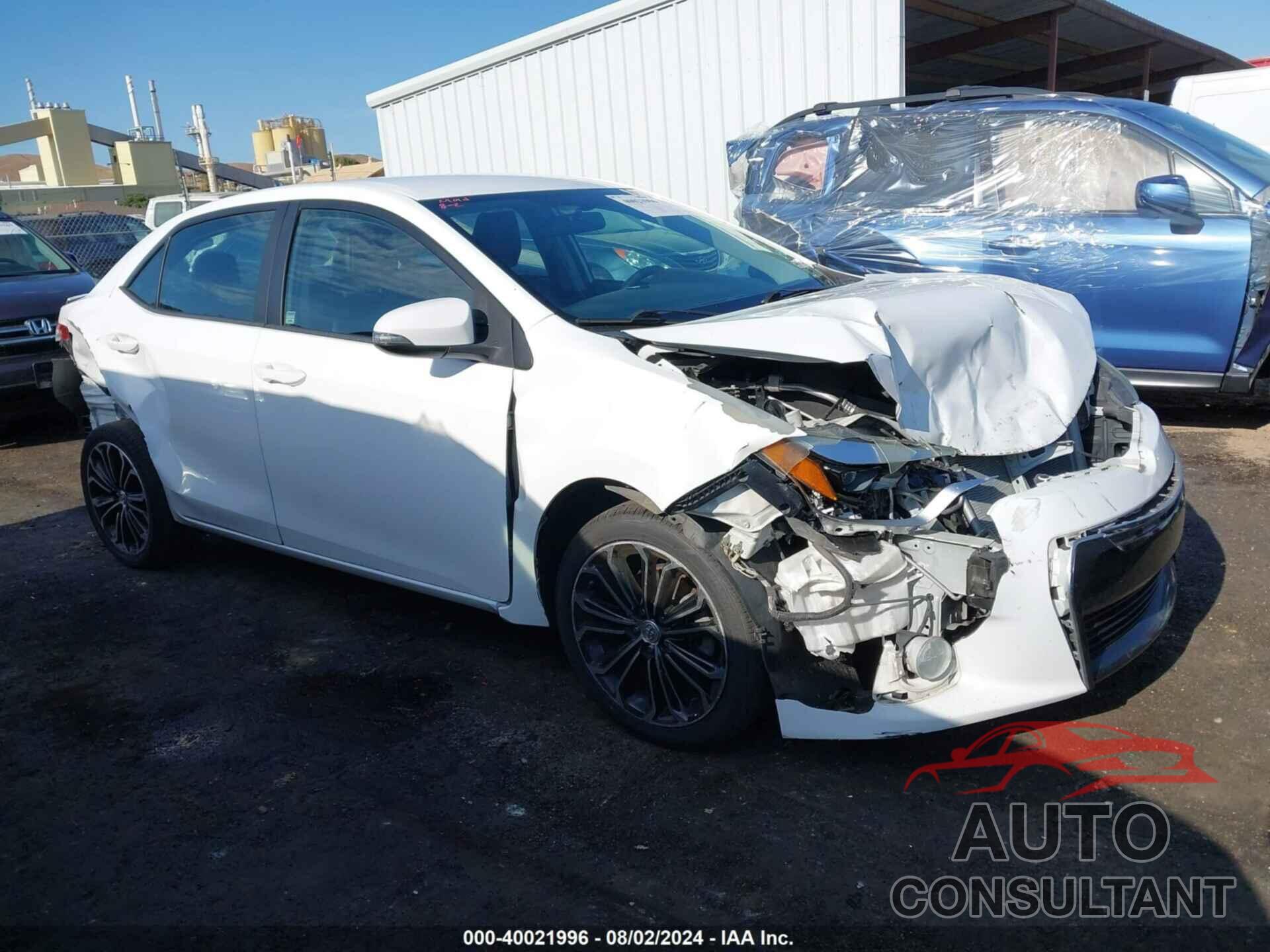 TOYOTA COROLLA 2016 - 5YFBURHE1GP530740