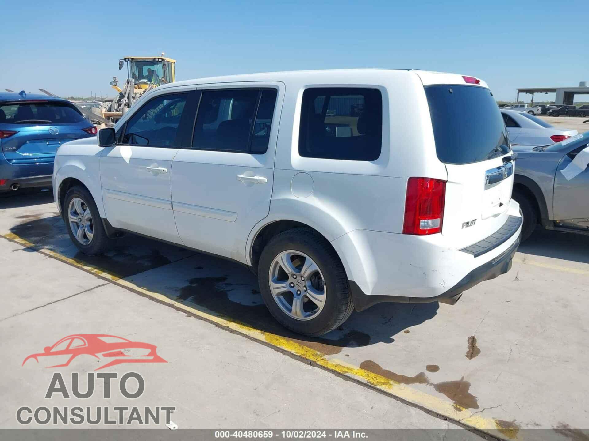 HONDA PILOT 2012 - 5FNYF3H66CB044201