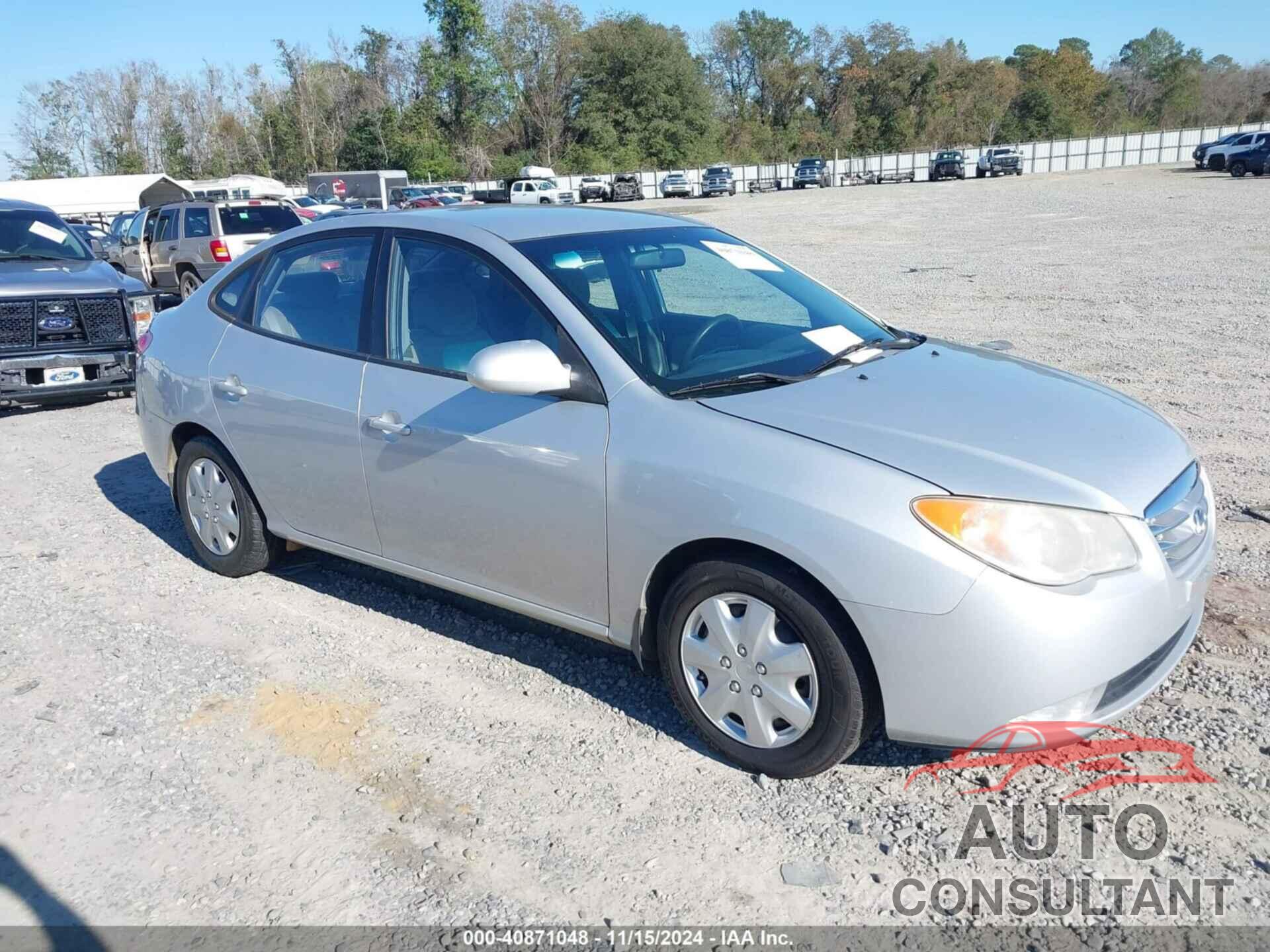 HYUNDAI ELANTRA 2010 - KMHDU4AD2AU826532