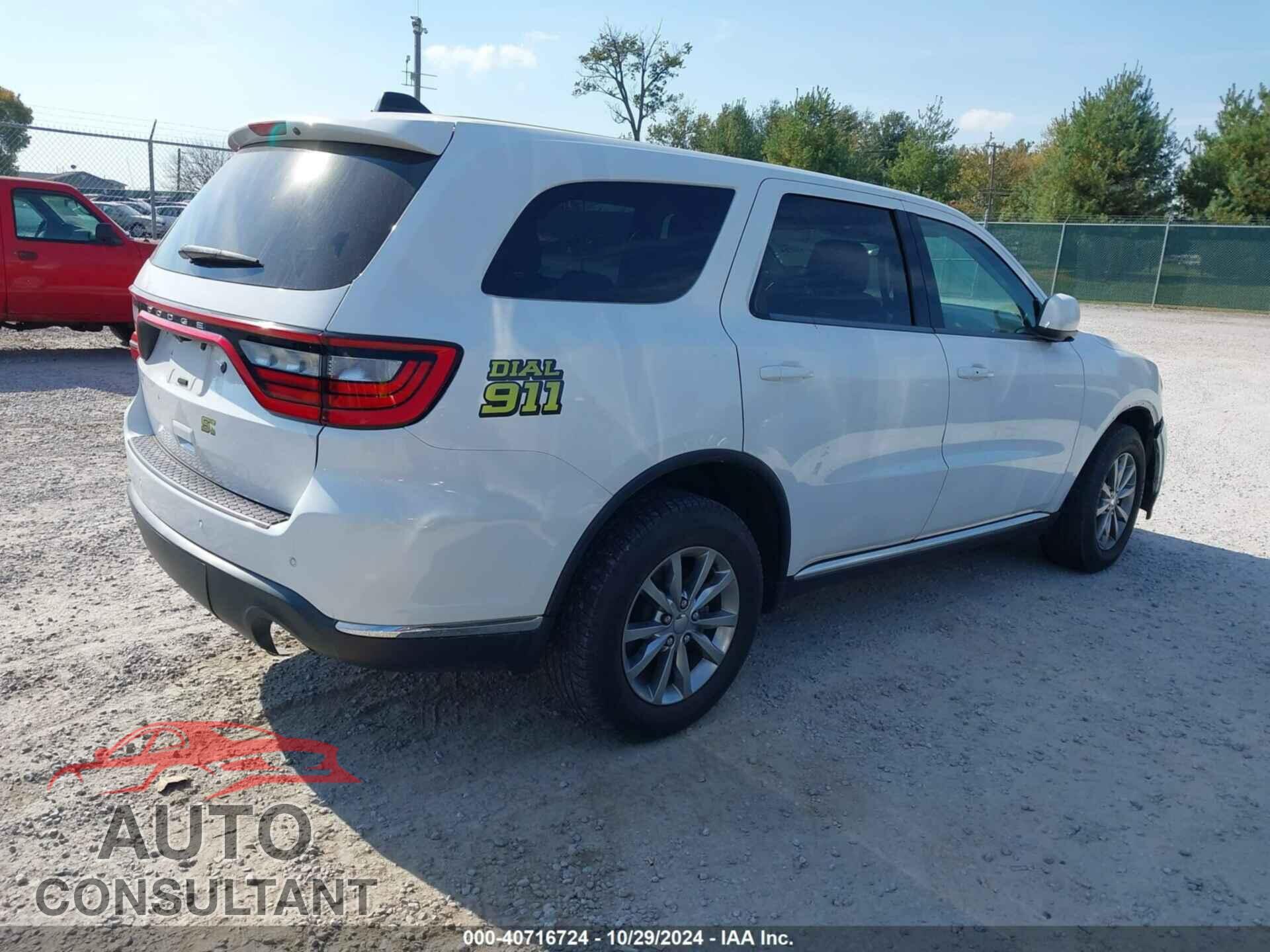 DODGE DURANGO 2018 - 1C4RDJFG9JC330855
