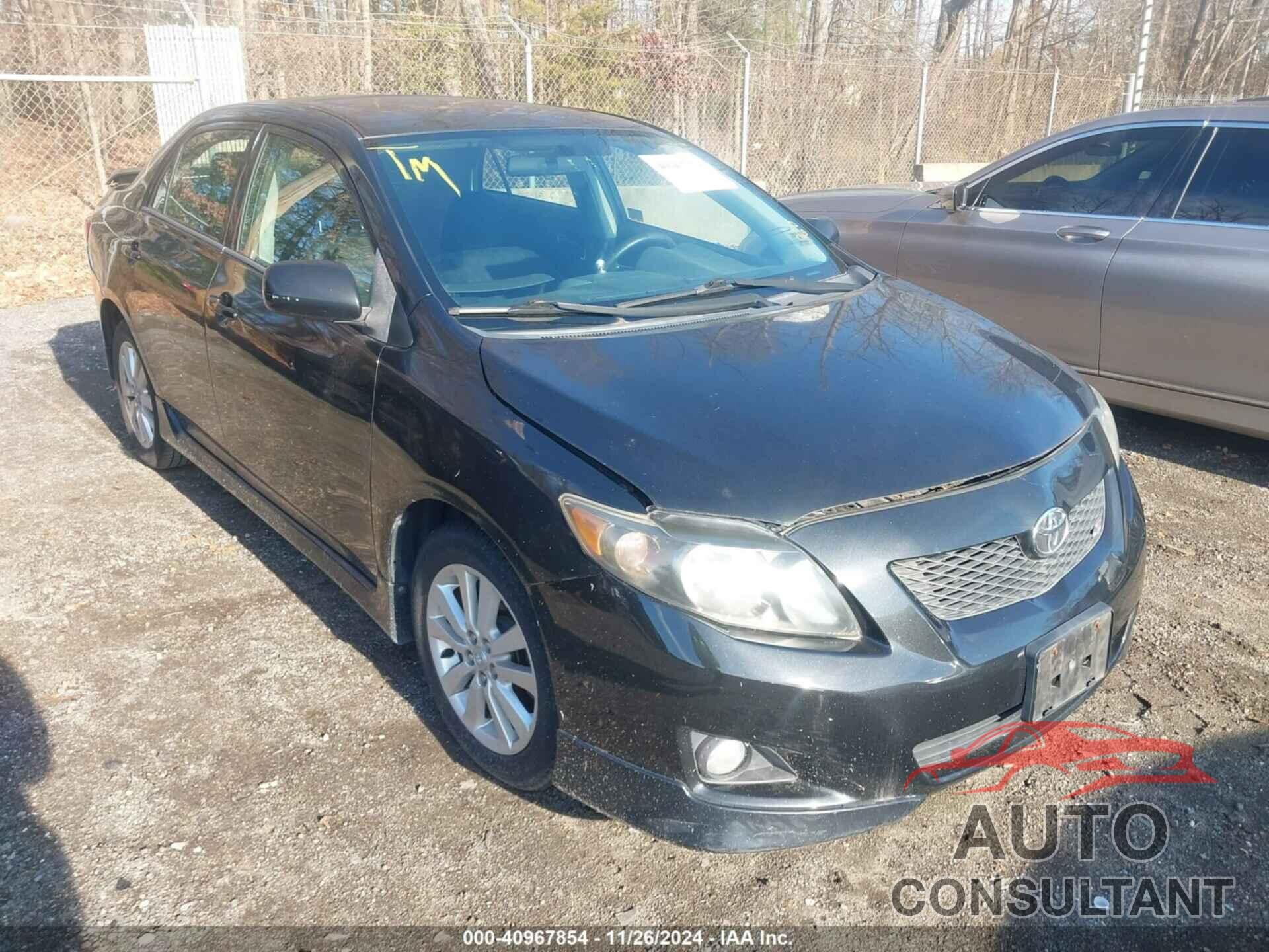TOYOTA COROLLA 2009 - 2T1BU40E89C046131