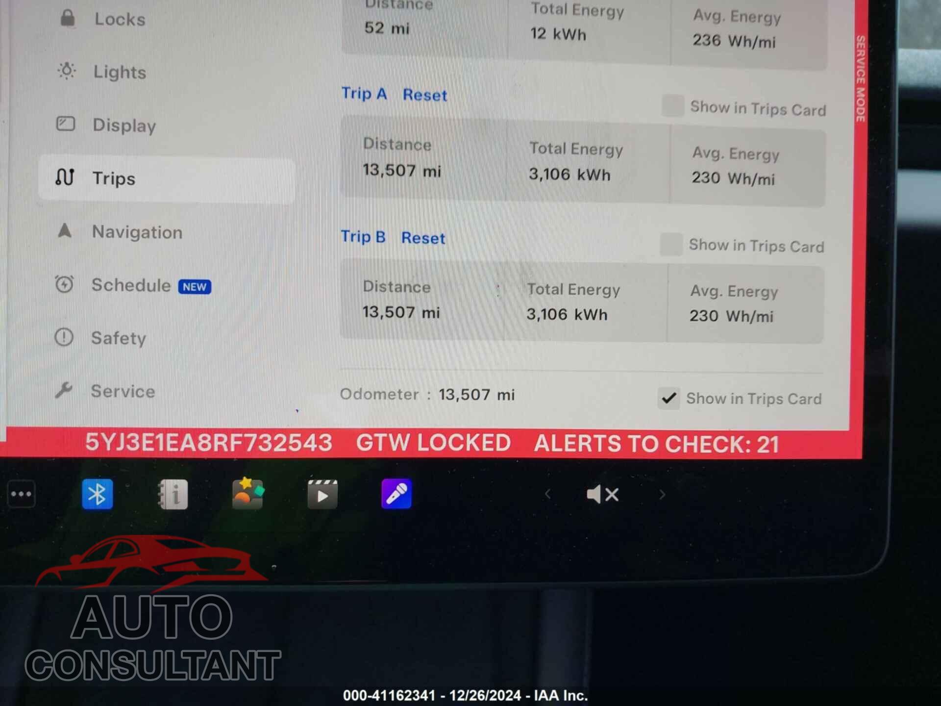 TESLA MODEL 3 2024 - 5YJ3E1EA8RF732543