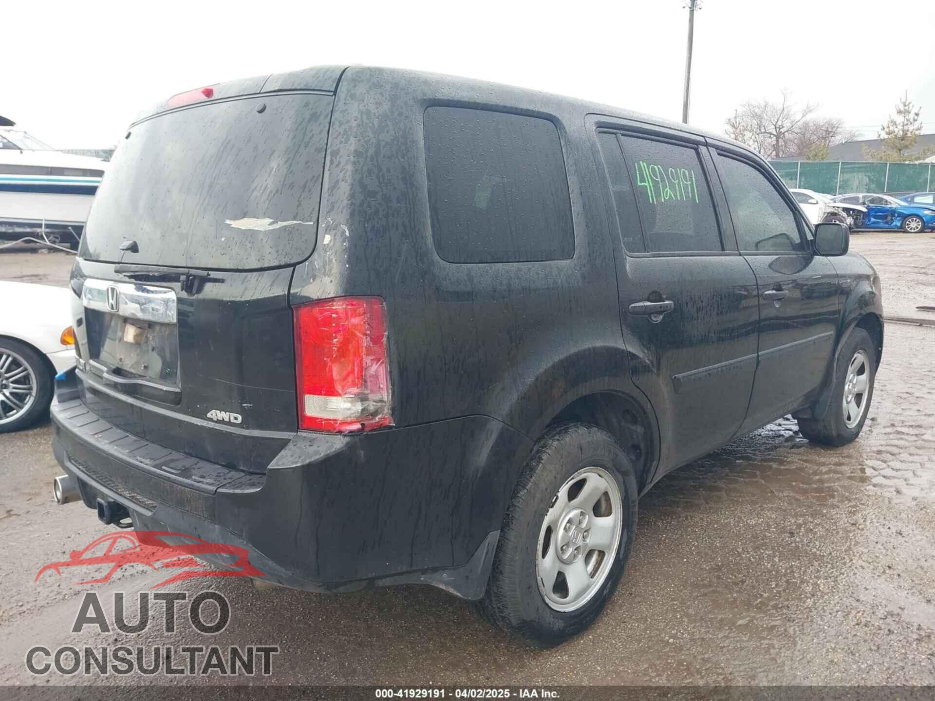 HONDA PILOT 2012 - 5FNYF4H20CB010810