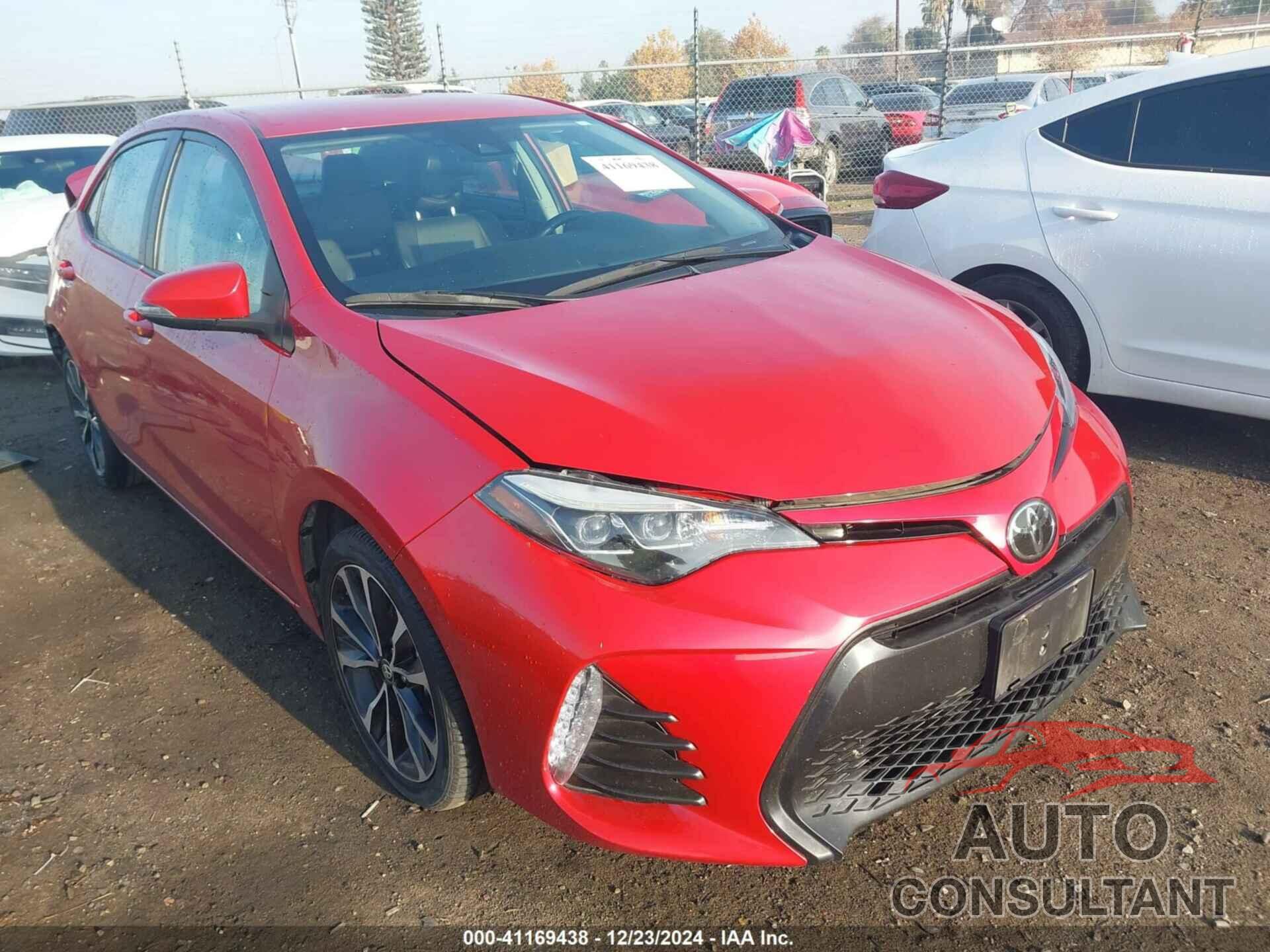 TOYOTA COROLLA 2019 - 2T1BURHE6KC226909