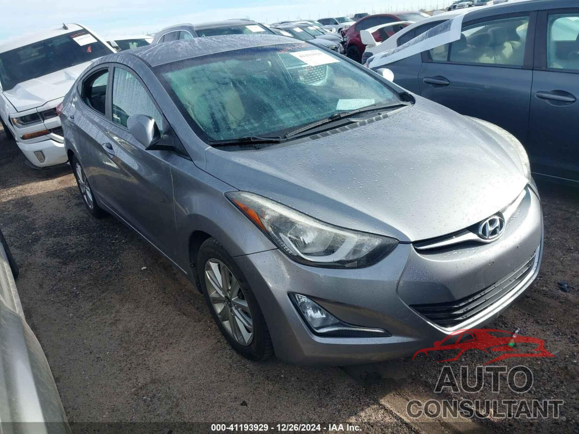 HYUNDAI ELANTRA 2014 - KMHDH4AE5EU158048