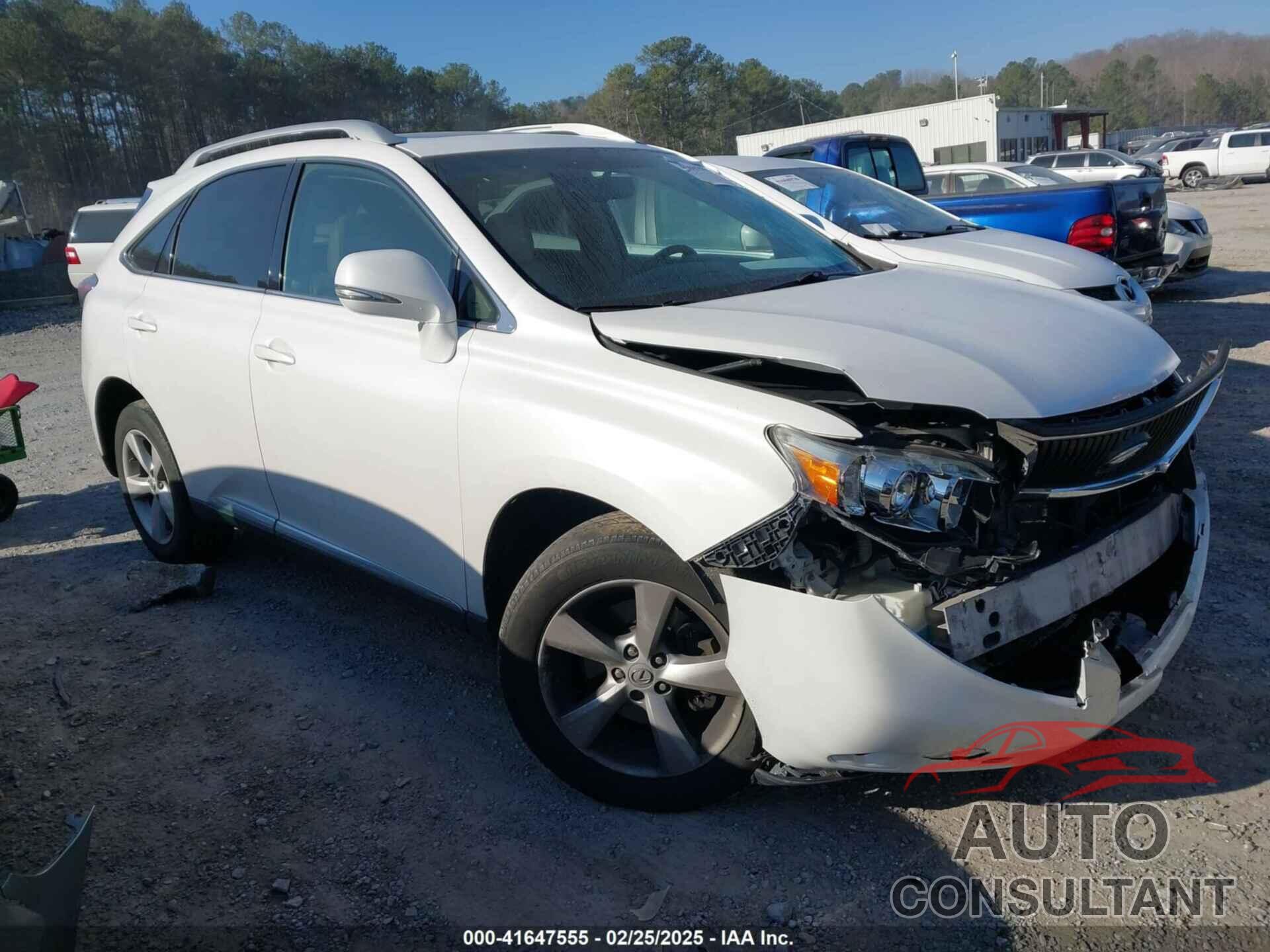 LEXUS RX 350 2010 - 2T2BK1BA3AC027873