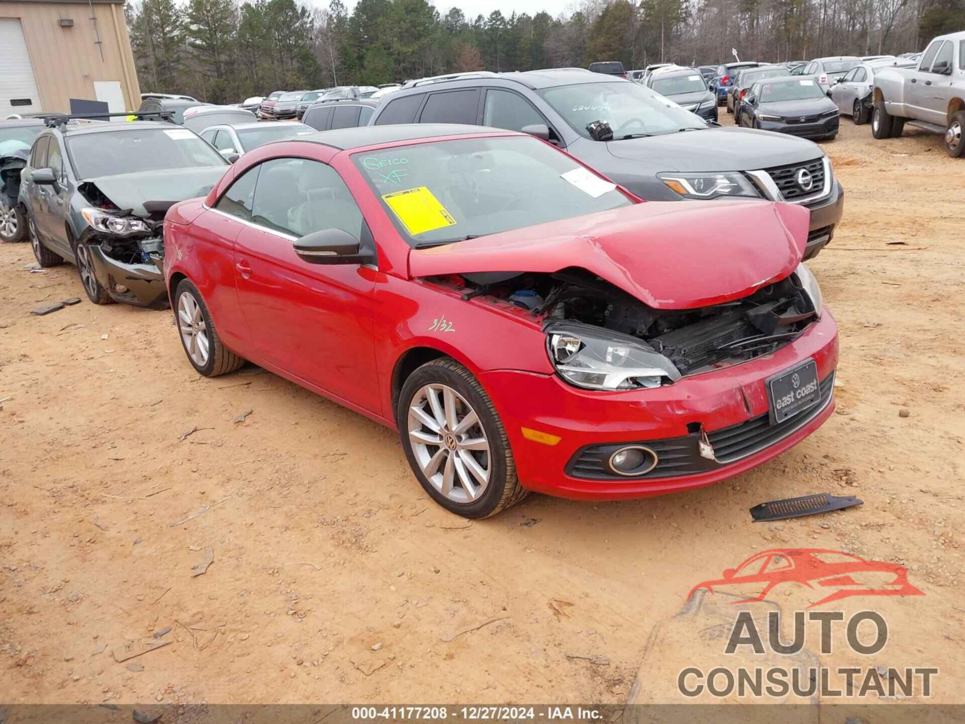 VOLKSWAGEN EOS 2012 - WVWBW7AH7CV009144