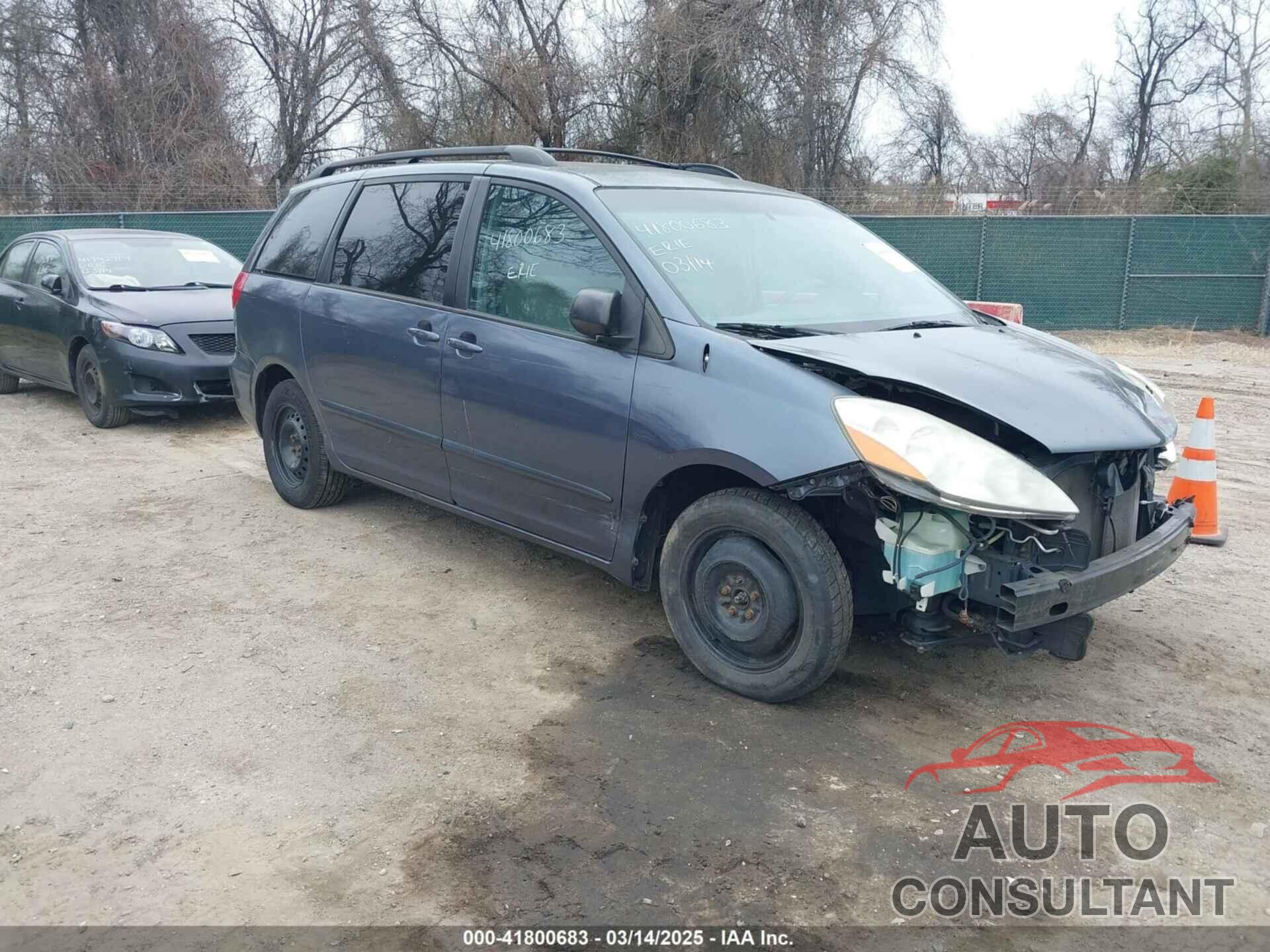 TOYOTA SIENNA 2009 - 5TDZK23C29S281098