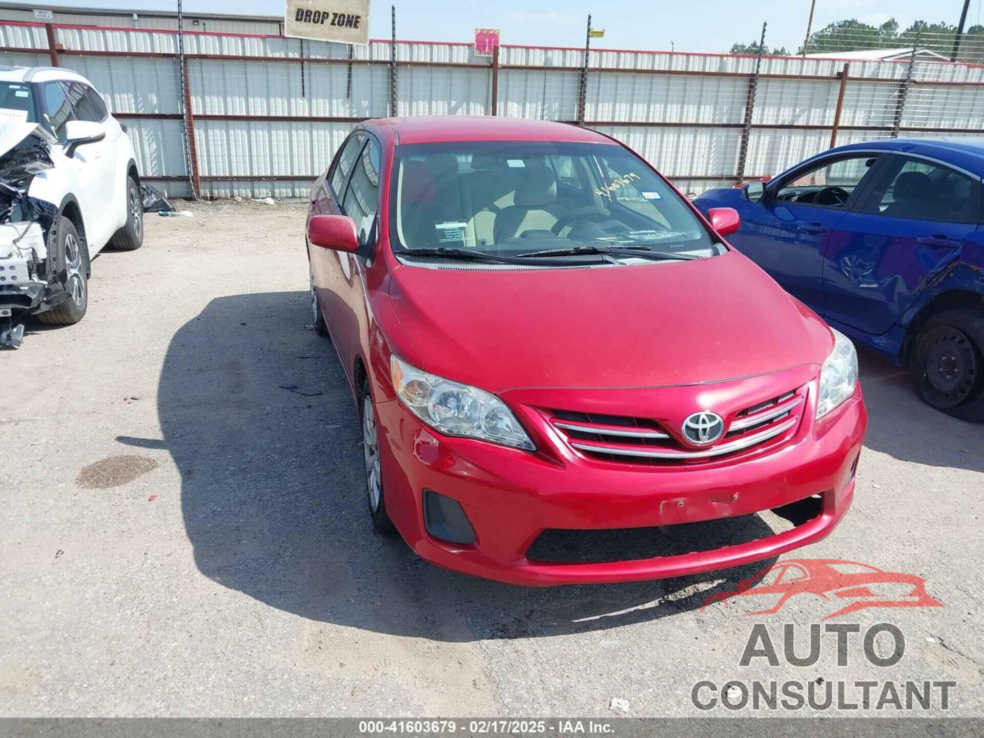 TOYOTA COROLLA 2013 - 5YFBU4EE1DP223538
