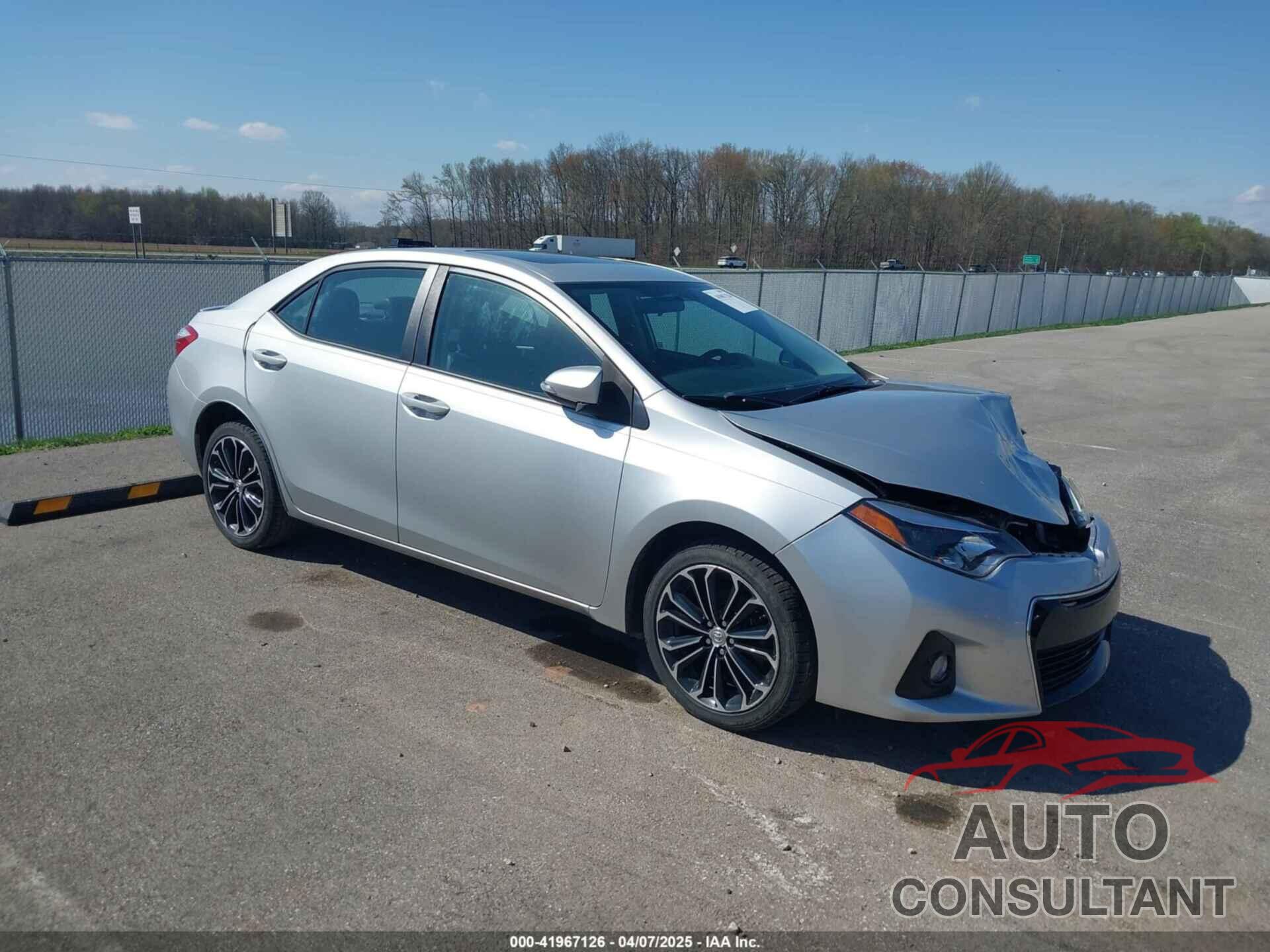 TOYOTA COROLLA 2014 - 5YFBURHE6EP092309