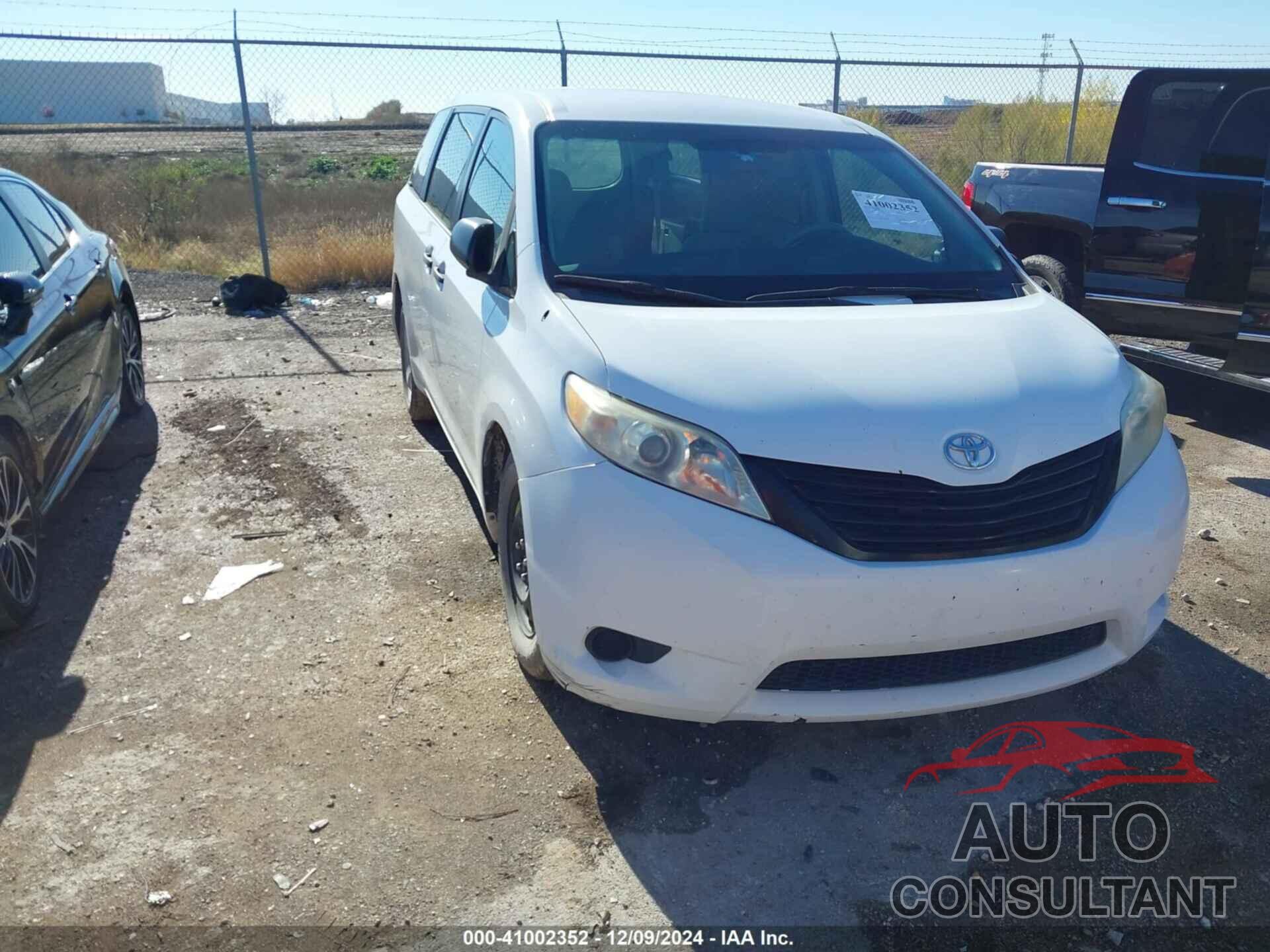 TOYOTA SIENNA 2012 - 5TDKA3DC4CS012469