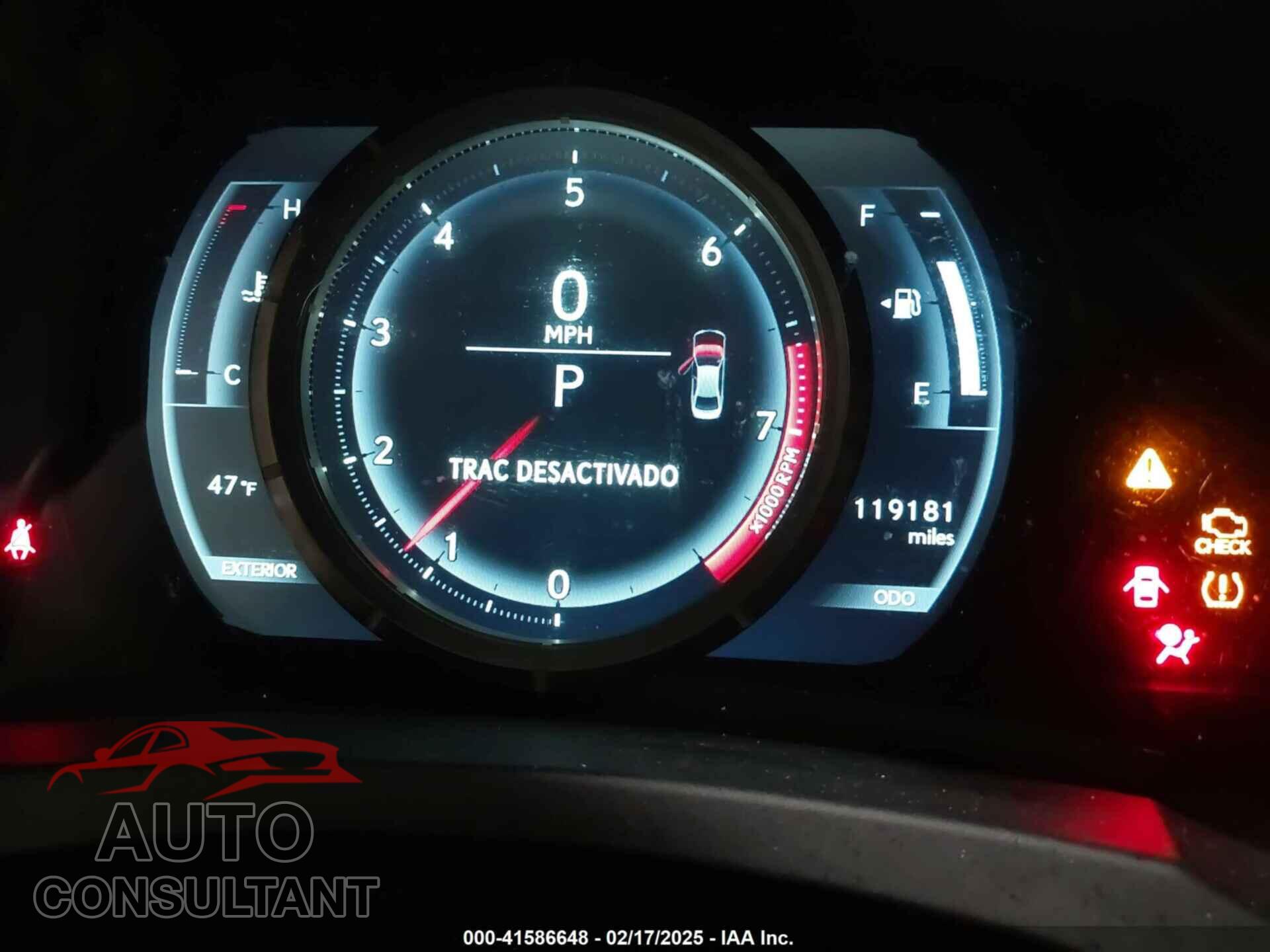 LEXUS IS 250 2015 - JTHCF1D25F5023149