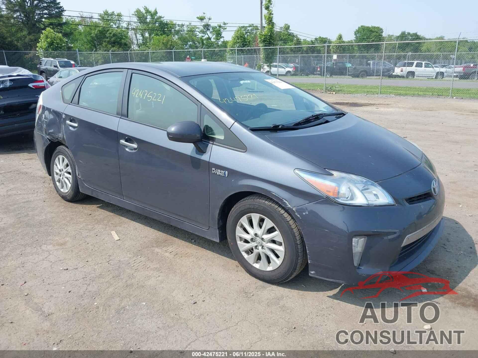 TOYOTA PRIUS PLUG-IN 2013 - JTDKN3DPXD3034762