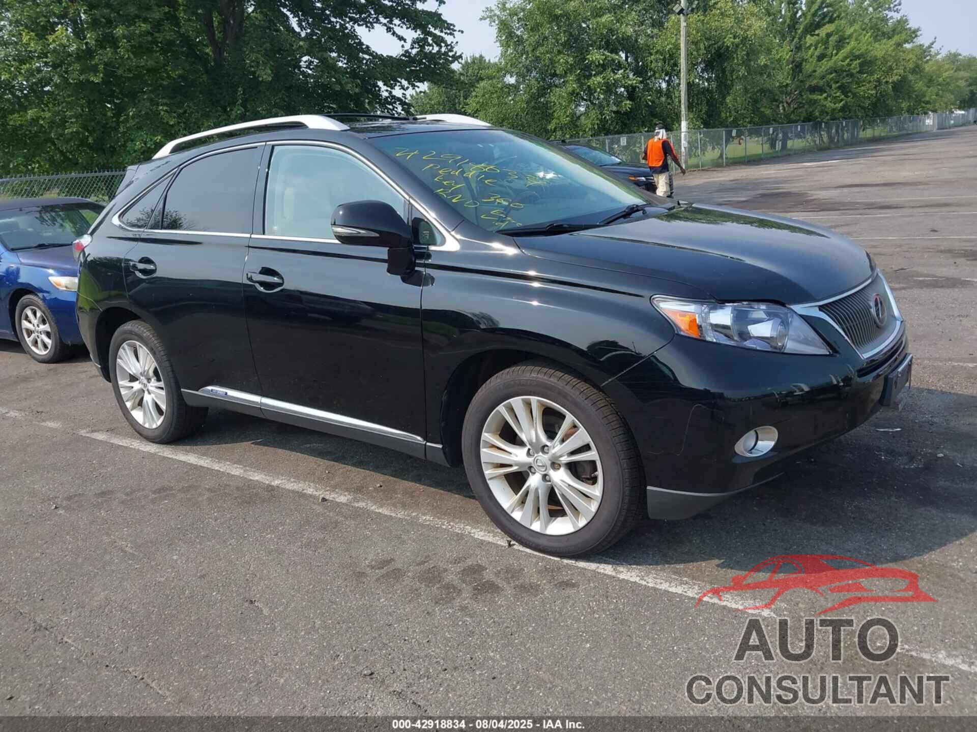 LEXUS RX 450H 2010 - JTJBC1BA9A2024604