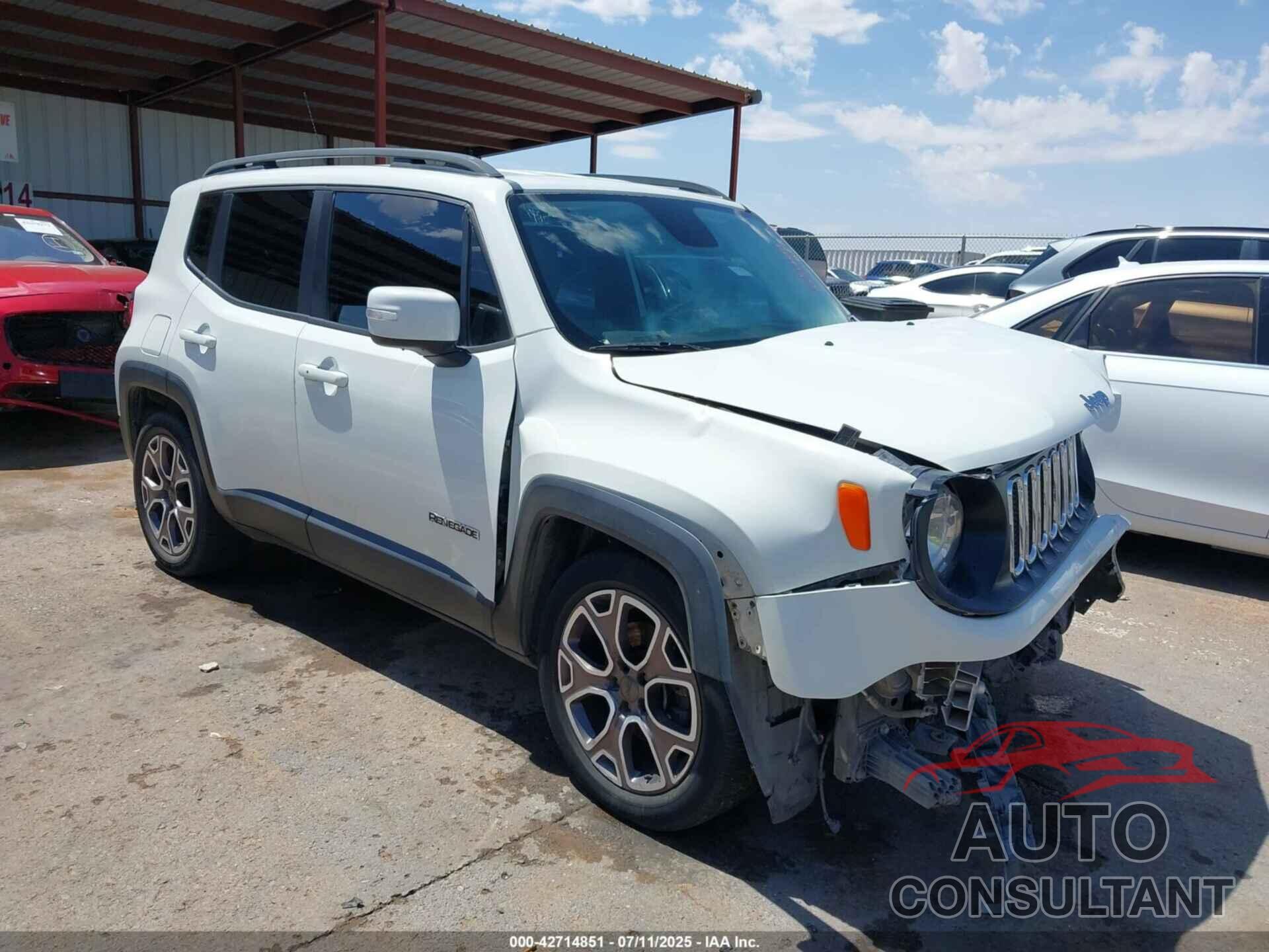 JEEP RENEGADE ALTITUDE 4W 2017 - 988611562HK114302