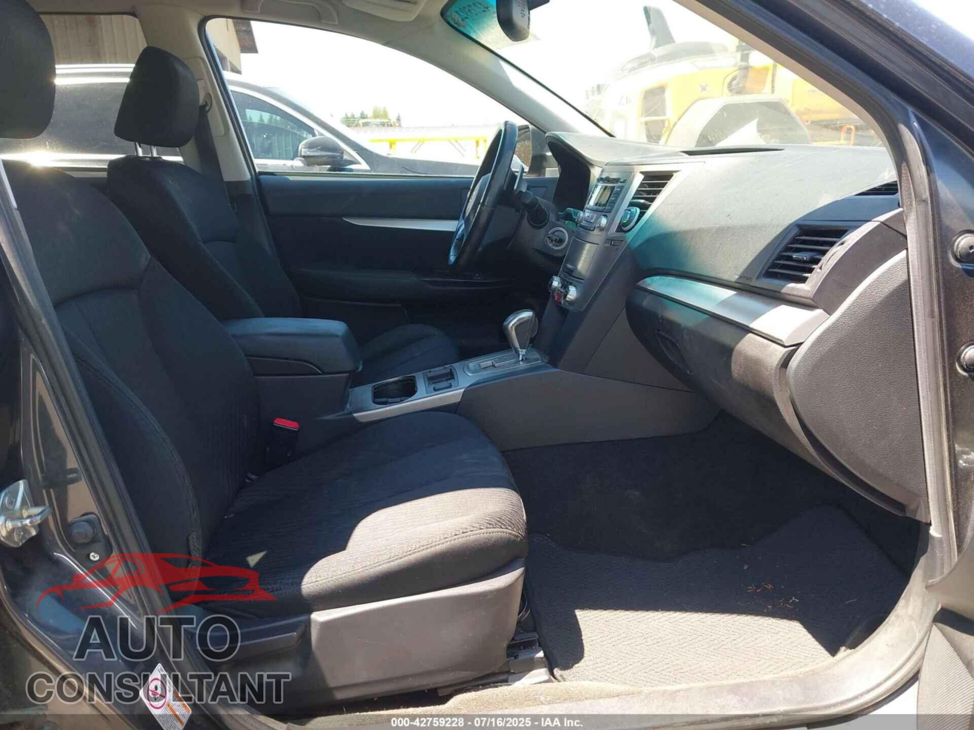 SUBARU OUTBACK 2012 - 4S4BRBCC8C3271290
