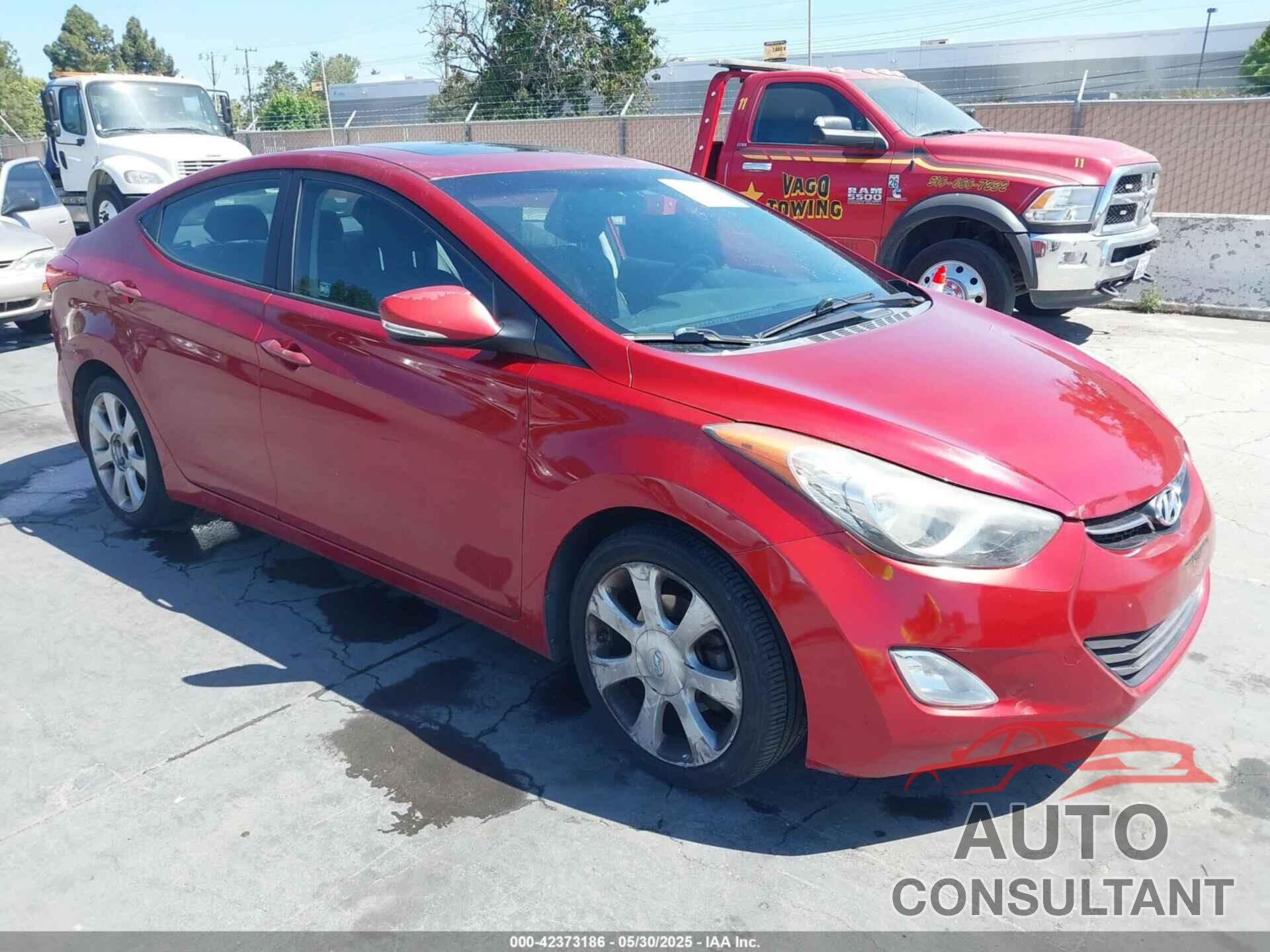 HYUNDAI ELANTRA 2013 - KMHDH4AE6DU778602
