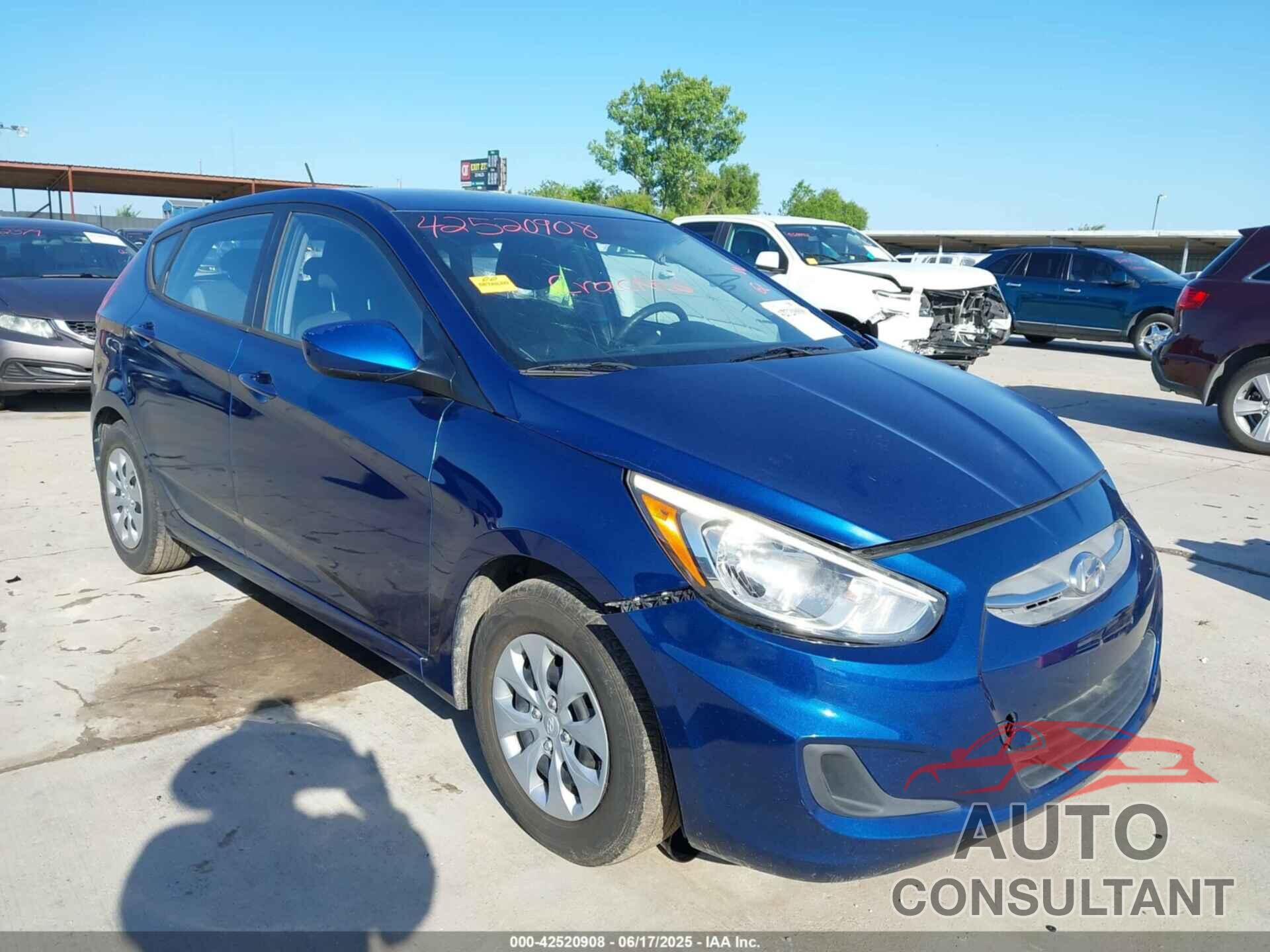 HYUNDAI ACCENT 2016 - KMHCT5AE2GU260071
