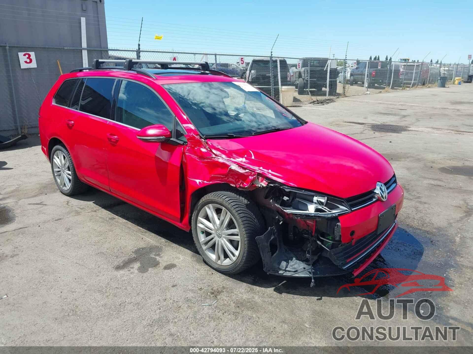 VOLKSWAGEN GOLF SPORTWAGEN 2015 - 3VWCA7AU9FM509270