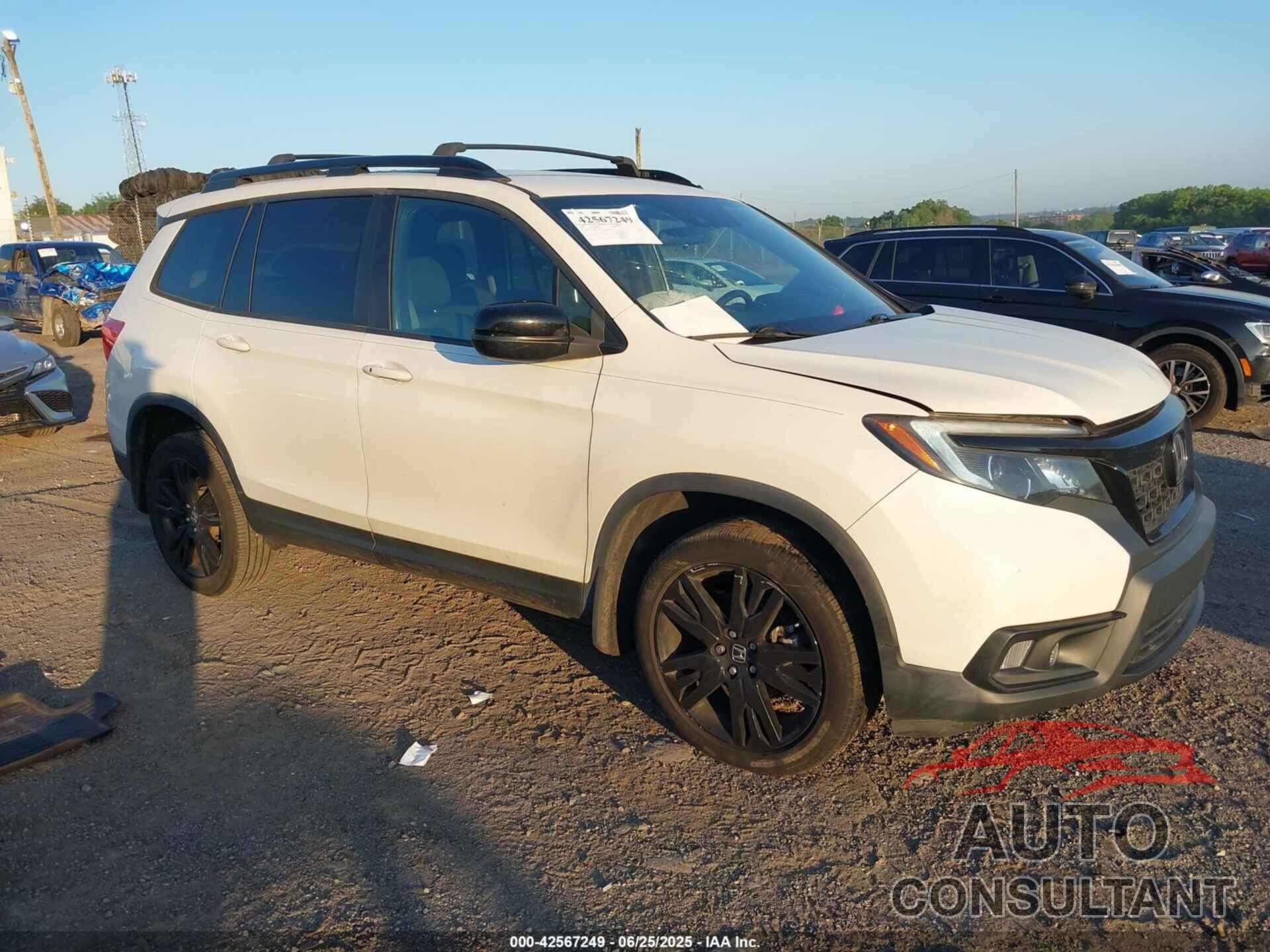 HONDA PASSPORT 2019 - 5FNYF8H24KB002411