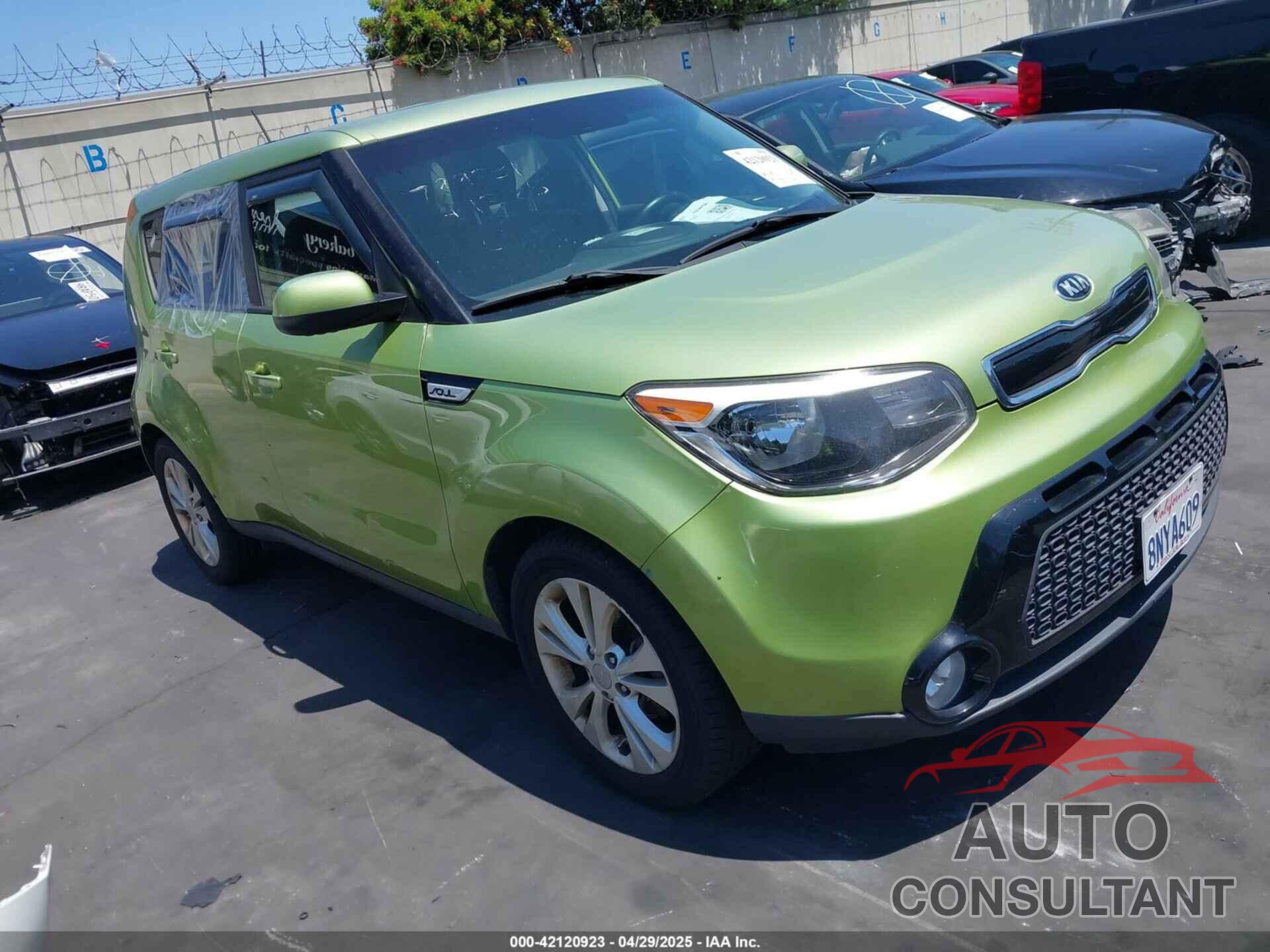 KIA SOUL 2016 - KNDJP3A53G7838150
