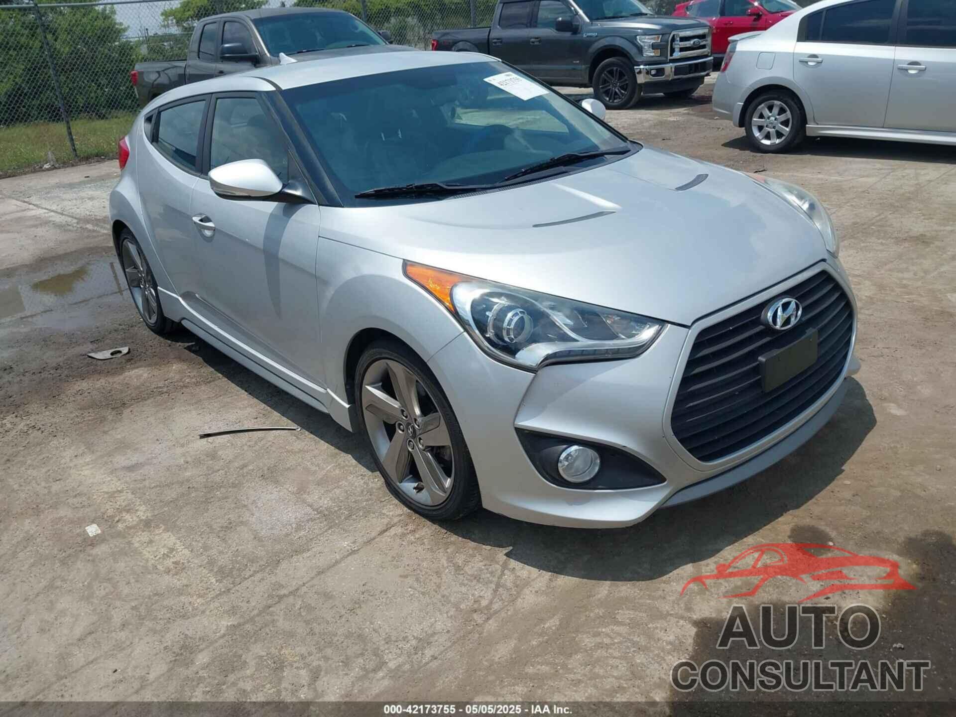 HYUNDAI VELOSTER 2013 - KMHTC6AE0DU136253