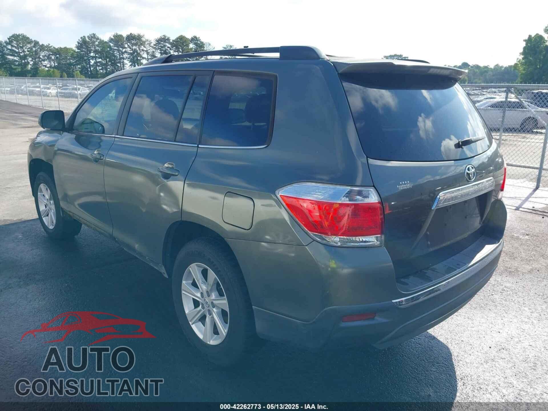 TOYOTA HIGHLANDER 2013 - 5TDZA3EH8DS032976