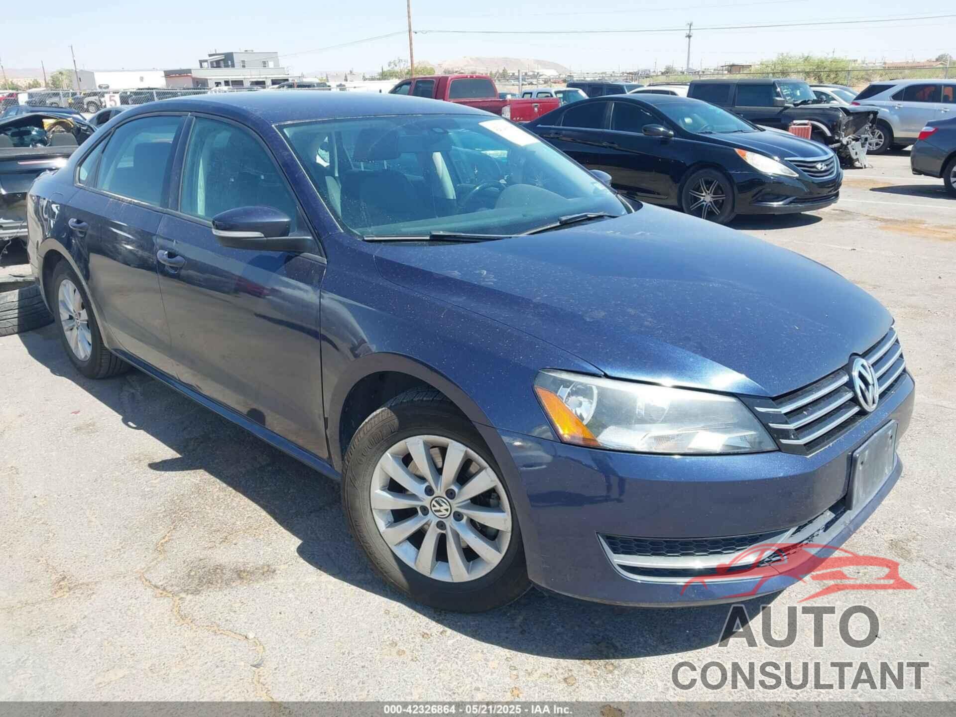 VOLKSWAGEN PASSAT 2014 - 1VWAT7A36EC088861
