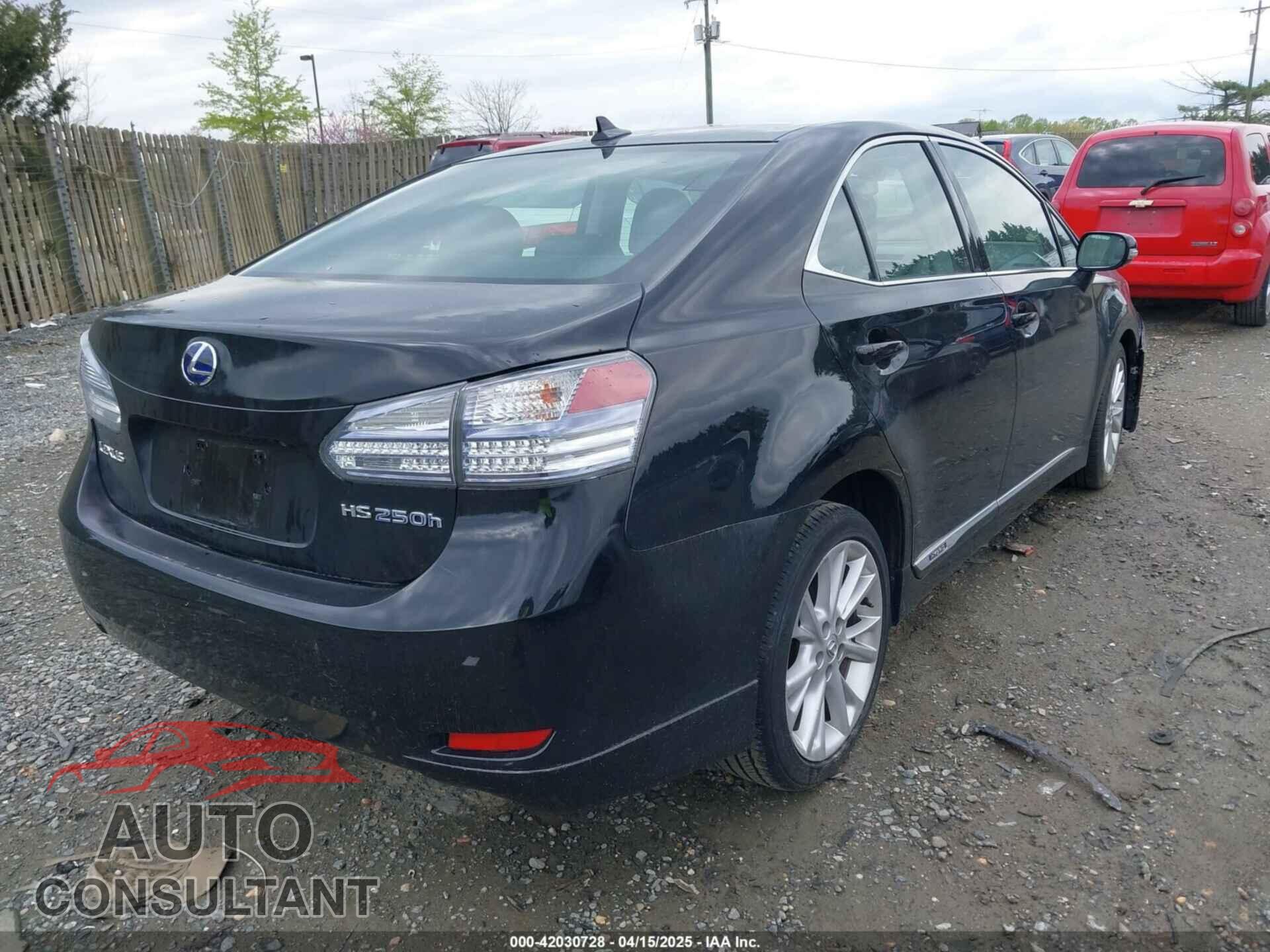 LEXUS HS 250H 2010 - JTHBB1BA2A2009222