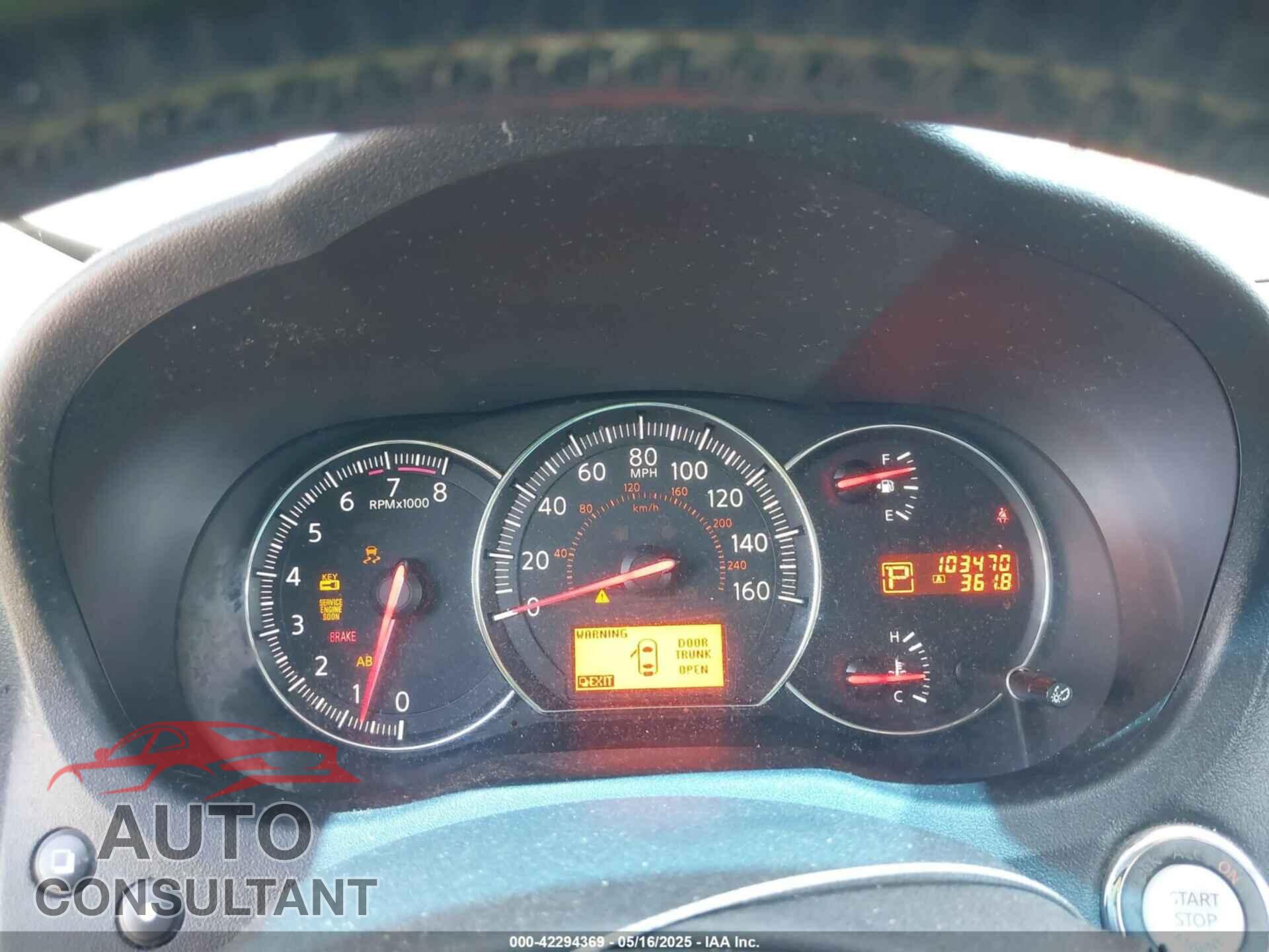 NISSAN MAXIMA 2011 - 1N4AA5AP5BC836047